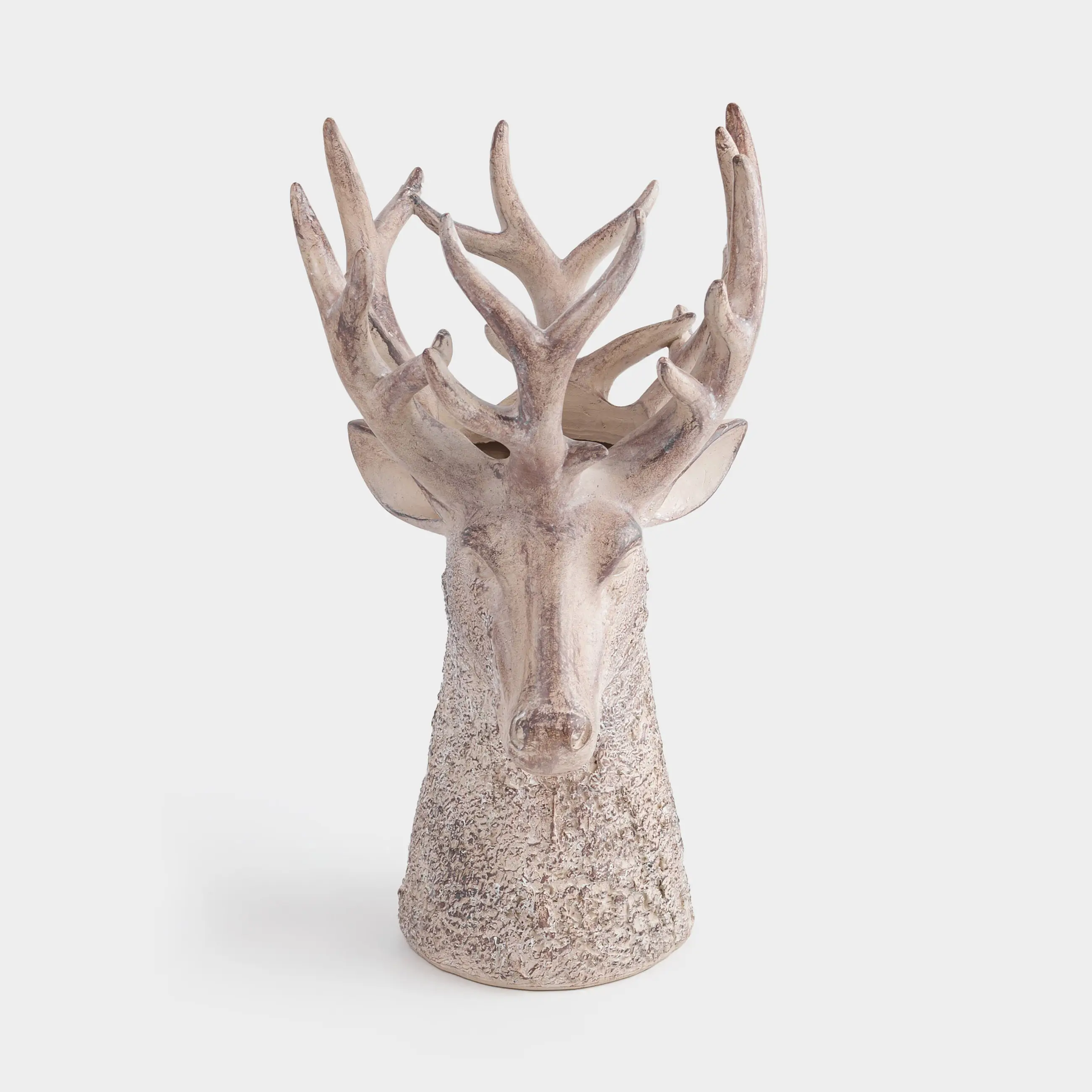 Ваза декоративная, 40 см, полирезин, коричневая, Голова оленя, Deer