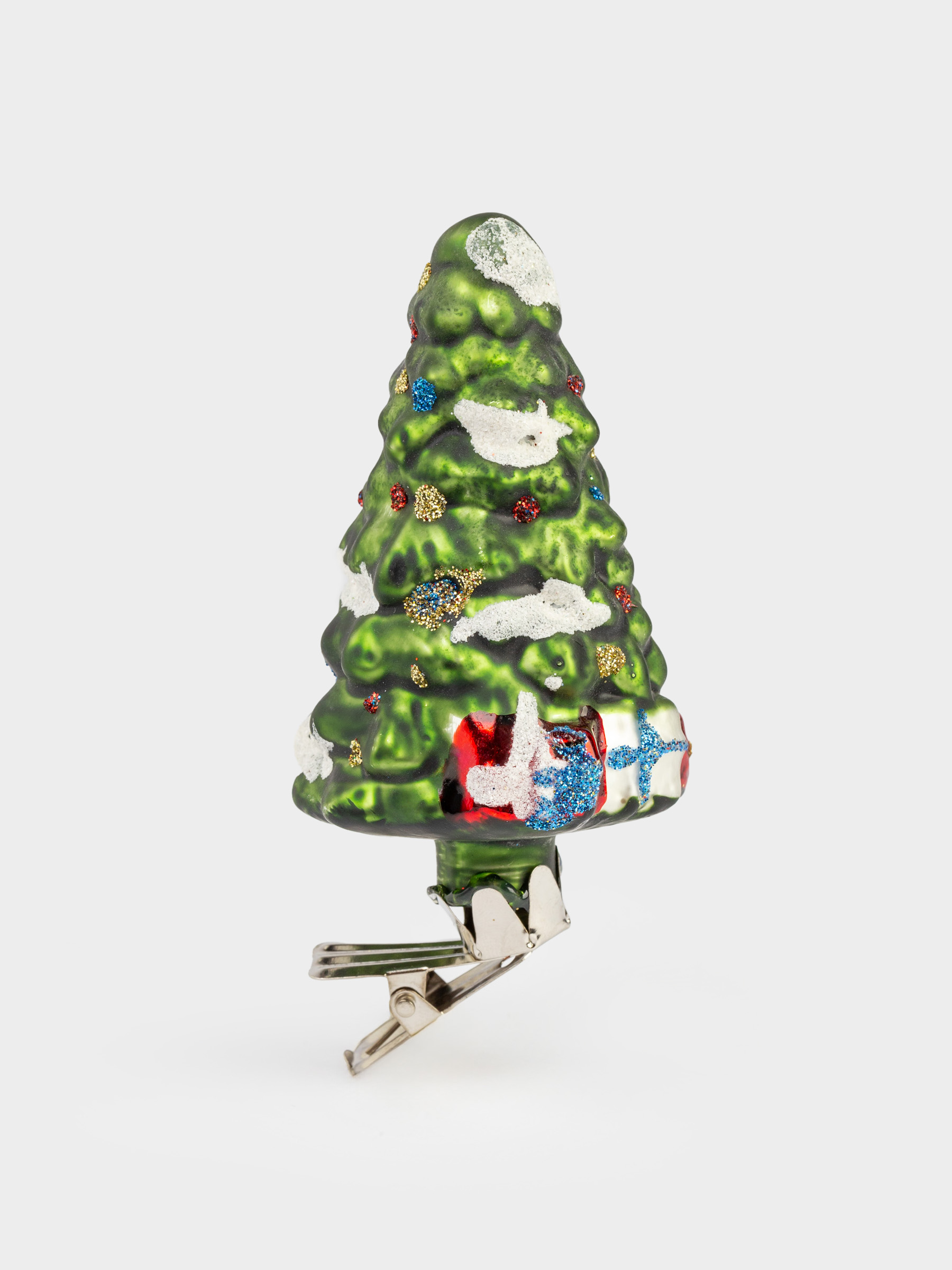 Набор елочных игрушек, 7 см, 2 шт, на клипсе, стекло, Лошадь и ель, Figure christmas, image-4