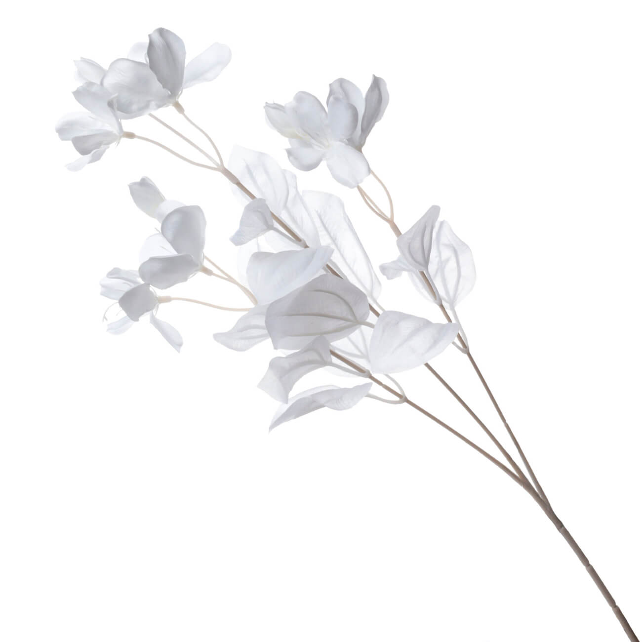 Ветка декоративная, 61 см, пластик/металл, Белая магнолия, Magnolia заглушка для pds r mw глухая arlight пластик