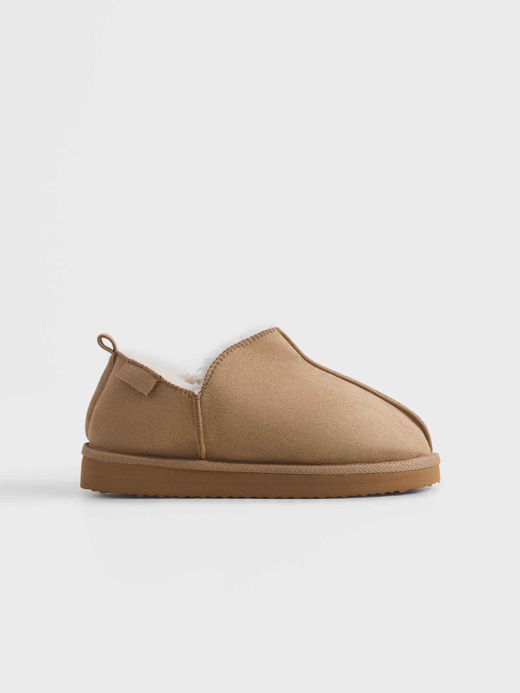 Угги женские, р. 36-37, замша/искусственный мех, бежевые, Suede, image-0