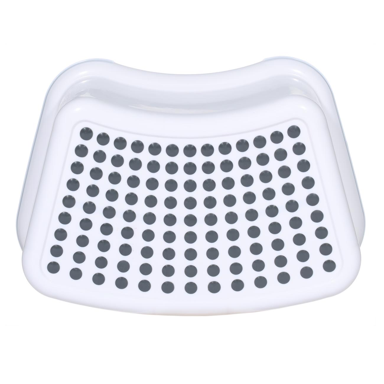 Табурет-подставка, 24х36 см, пластик/резина, бело-серый, Polka dot изображение № 2