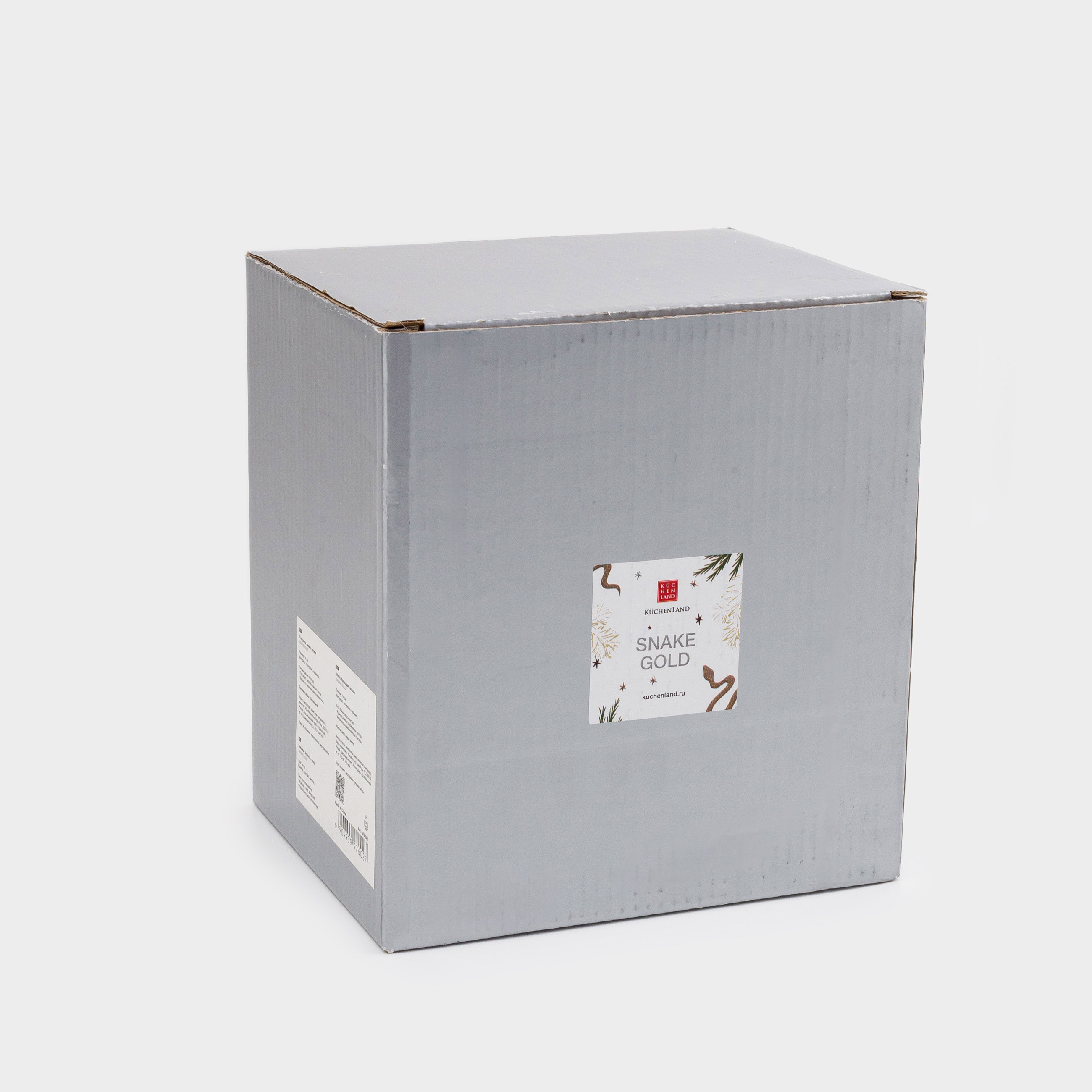 Статуэтка, 14 см, полирезин/керамика, золотисто-белая, Змея в кружке, Snake gold, image-6