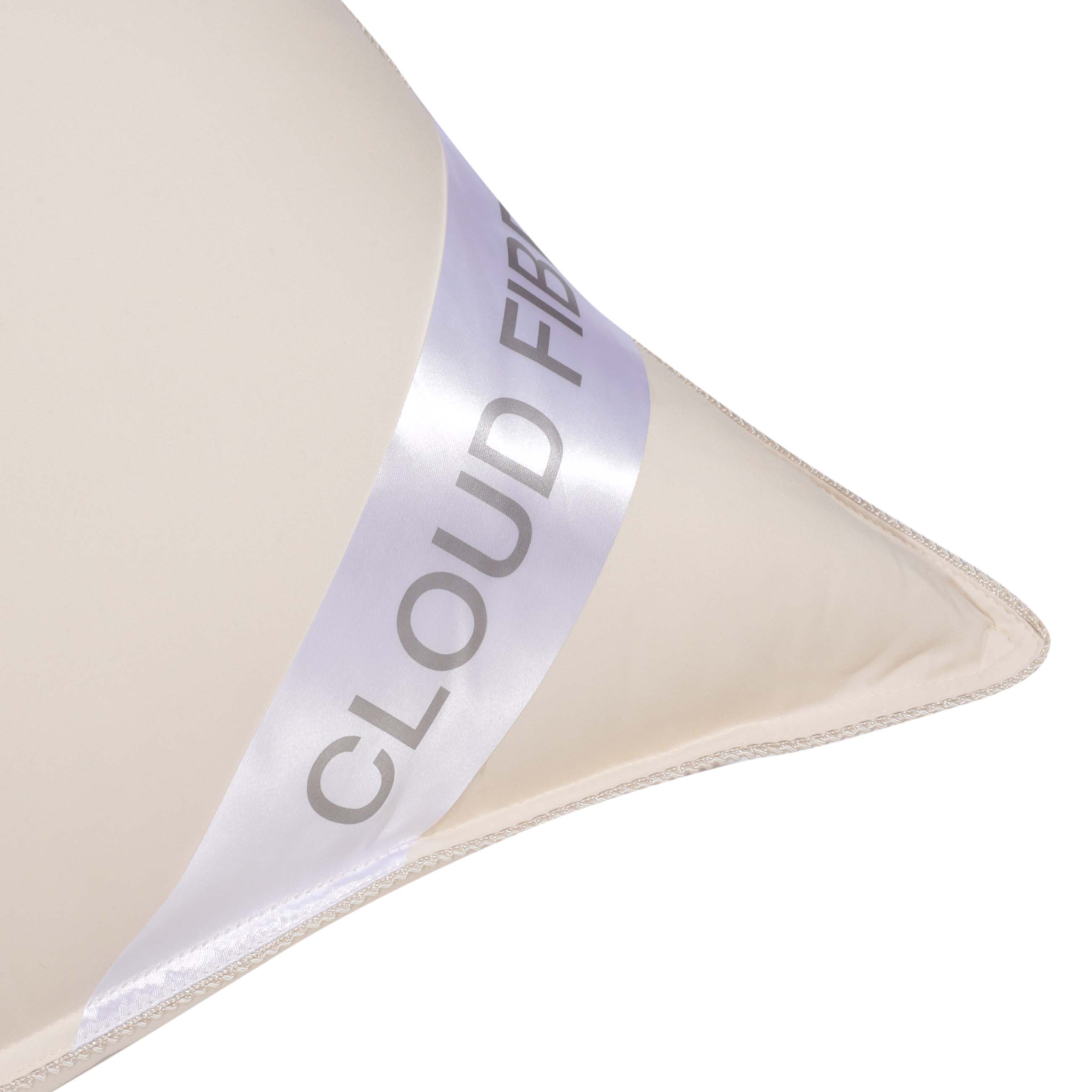 Подушка, 50х70 см, дакрон/микрофибра, молочная, Cloud fiber, image-1