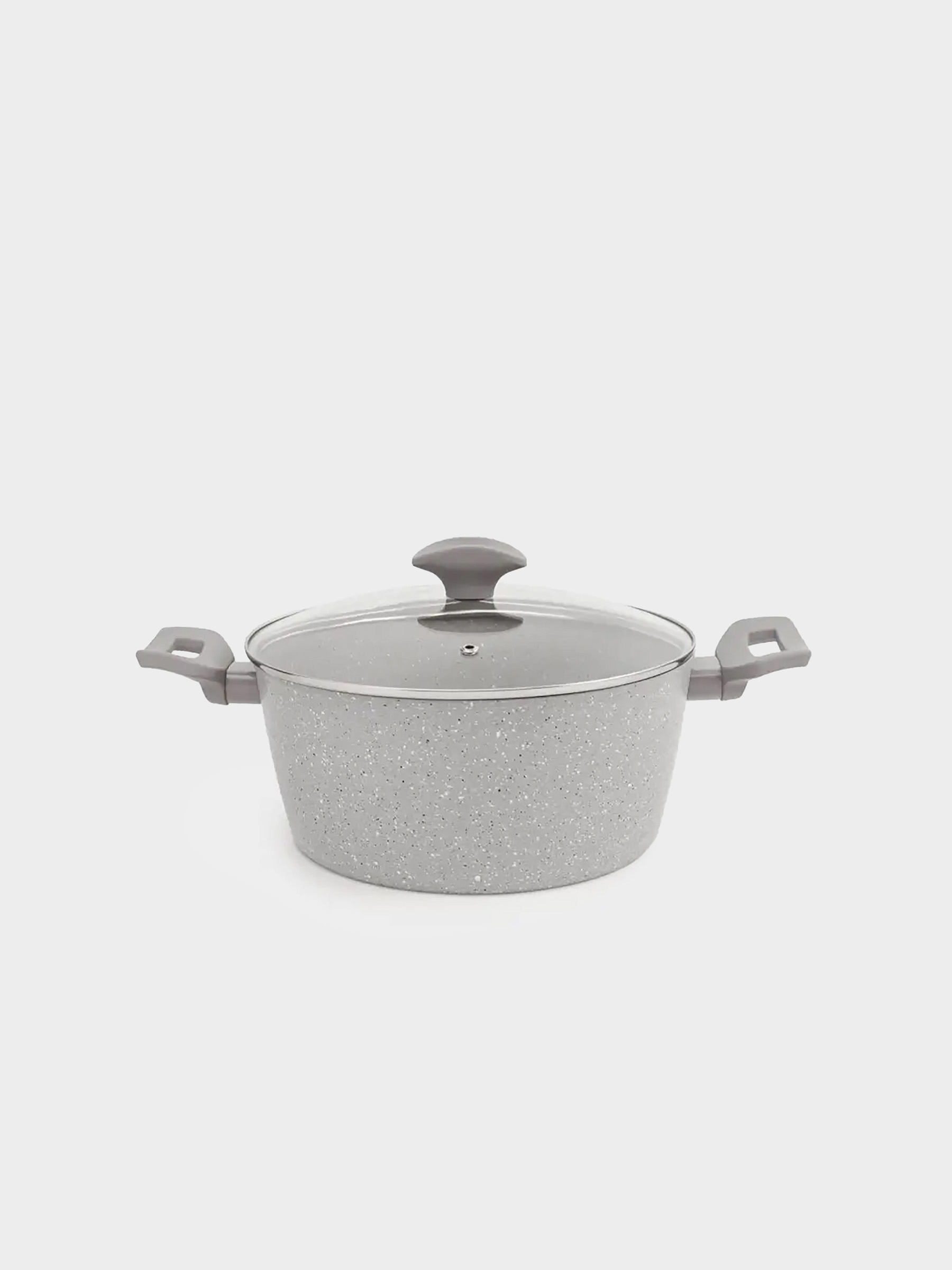 Кастрюля, 24 см, 3,9 л, с крышкой, с покрытием, алюминий, бежево-серая, Decision, image-0