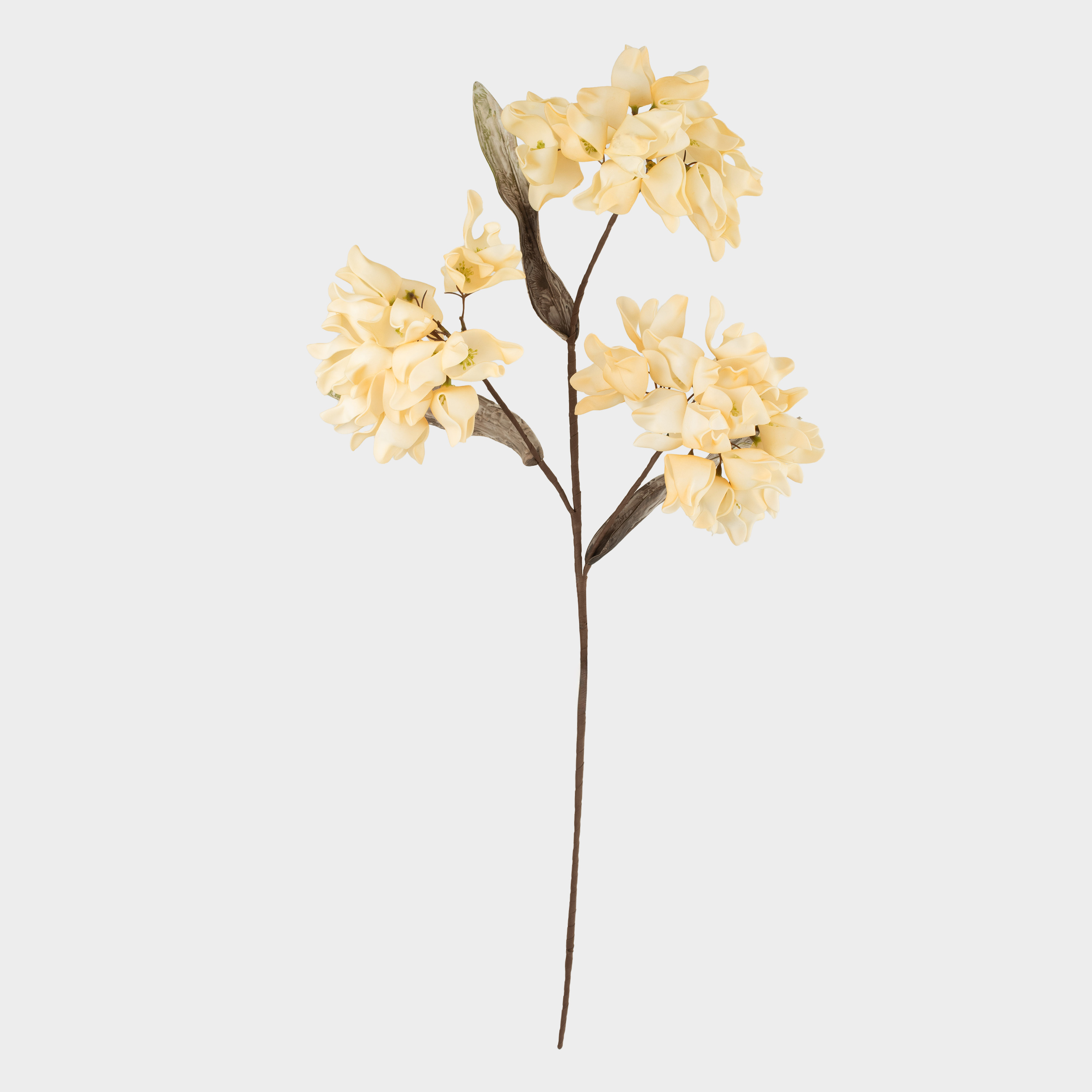 Ветка декоративная, 1 м, пластик/пенопласт, Молочная магнолия, Flower garden, image-0