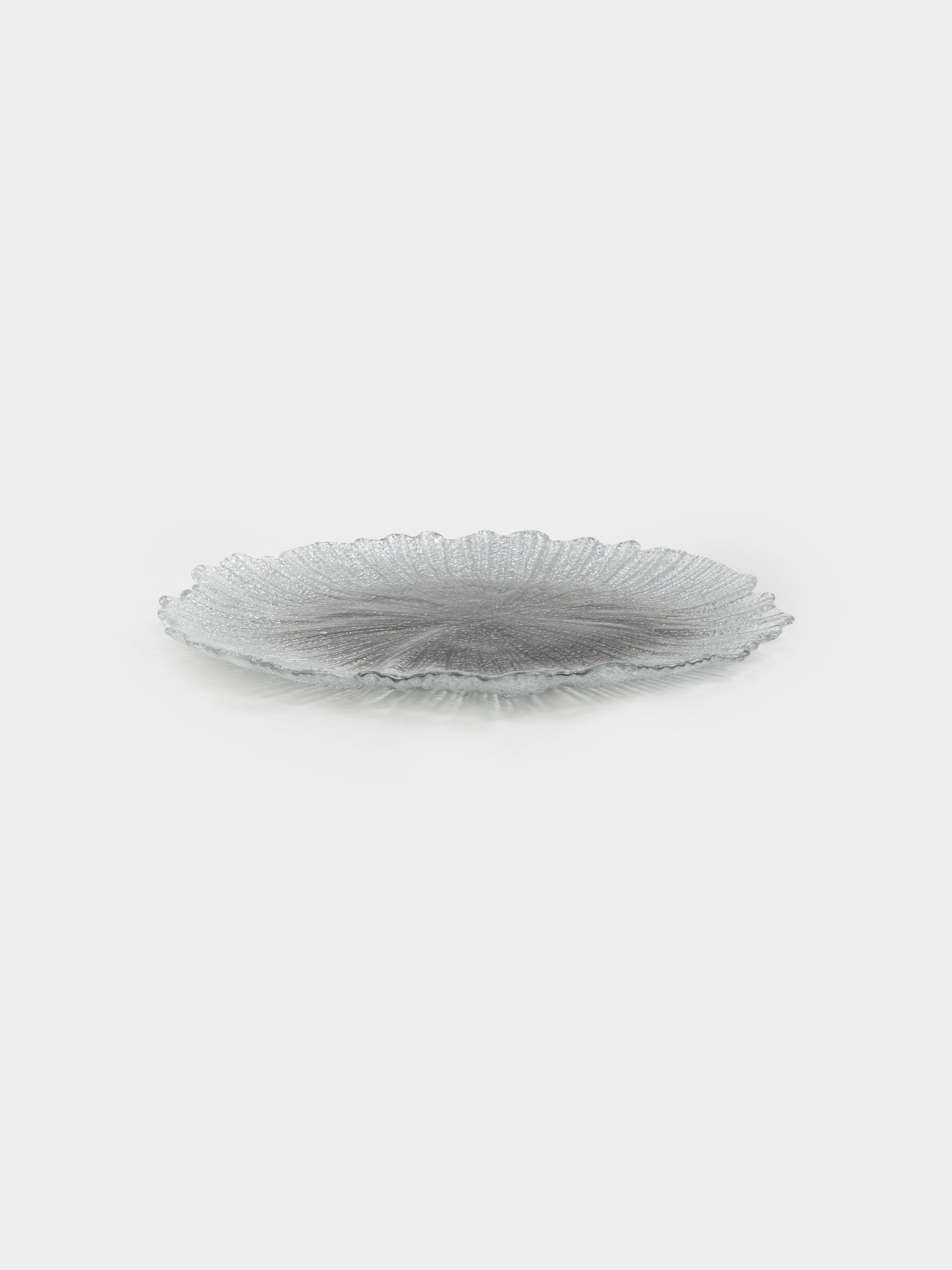 Блюдо, 34х2 см, стекло Р, серебристо-серый градиент, Verge gradient, image-1