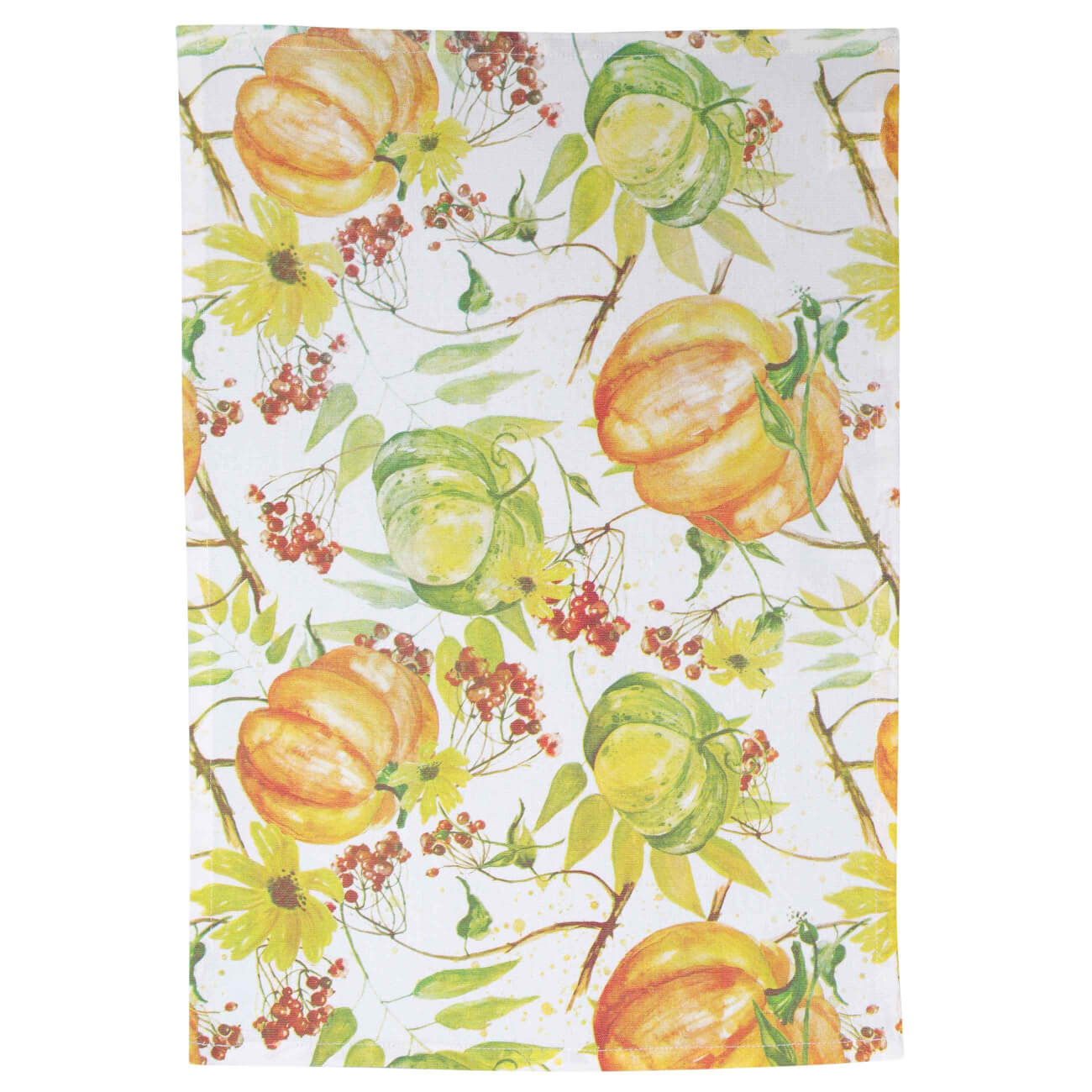 

Полотенце кухонное, 40х60 см, хлопок, белое, Тыквы яркие, Autumn gifts