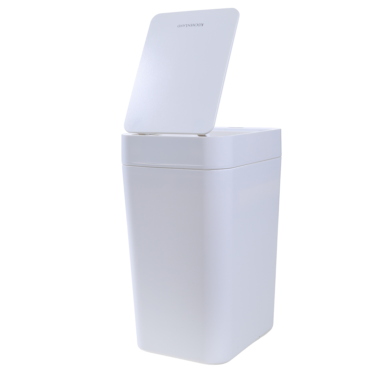 Ведро для мусора, 8 л, сенсорное, пластик, прямоугольное, белое, Sensor bin изображение № 3