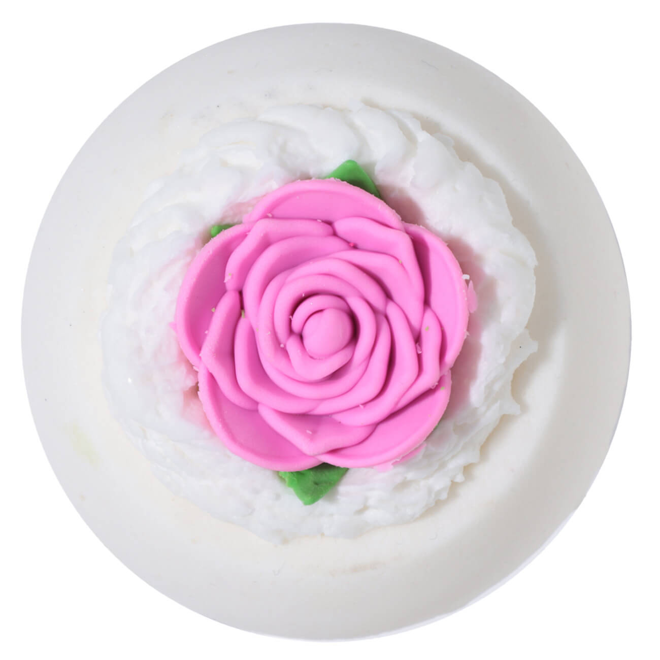 

Бомбочка для ванны, 130 гр, розово-белая, Пион и роза, Цветок, Flower spa