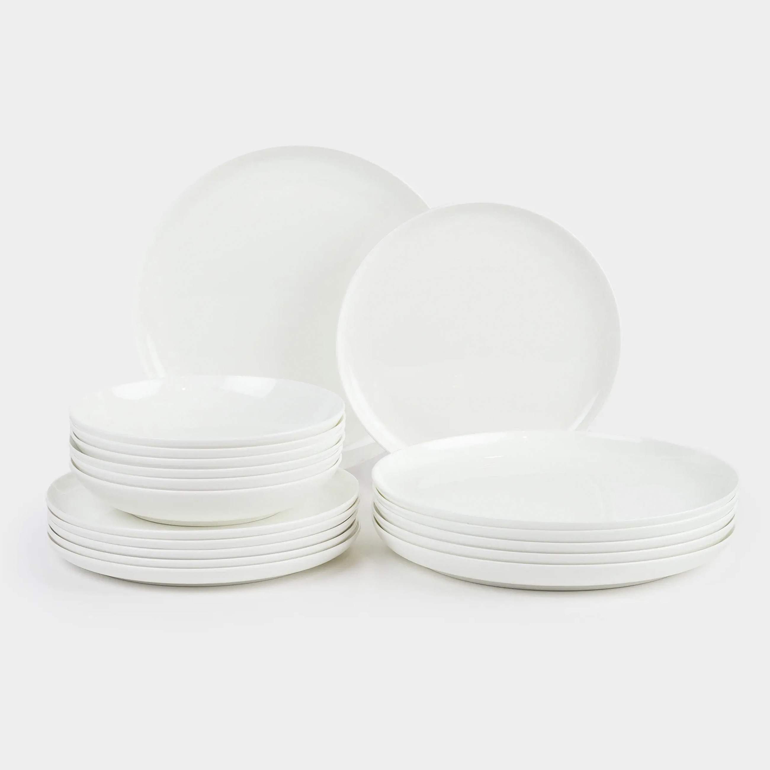 Сервиз обеденный 6 перс 18 пр фарфор F белый Welmi 12990₽