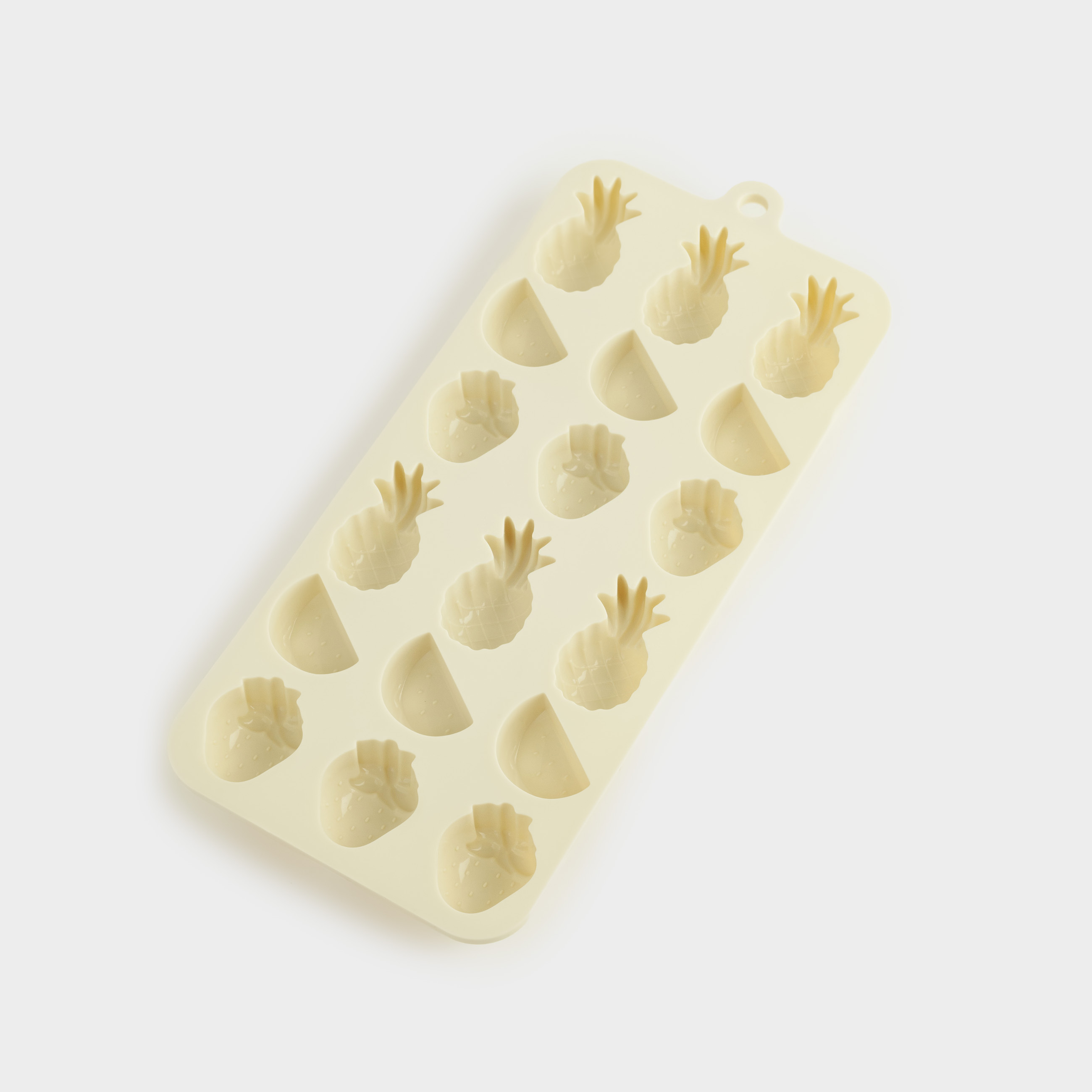 Форма для льда и шоколада, 23х10 см, 18 отд, силикон, молочная, Фрукты, Bakery, image-3