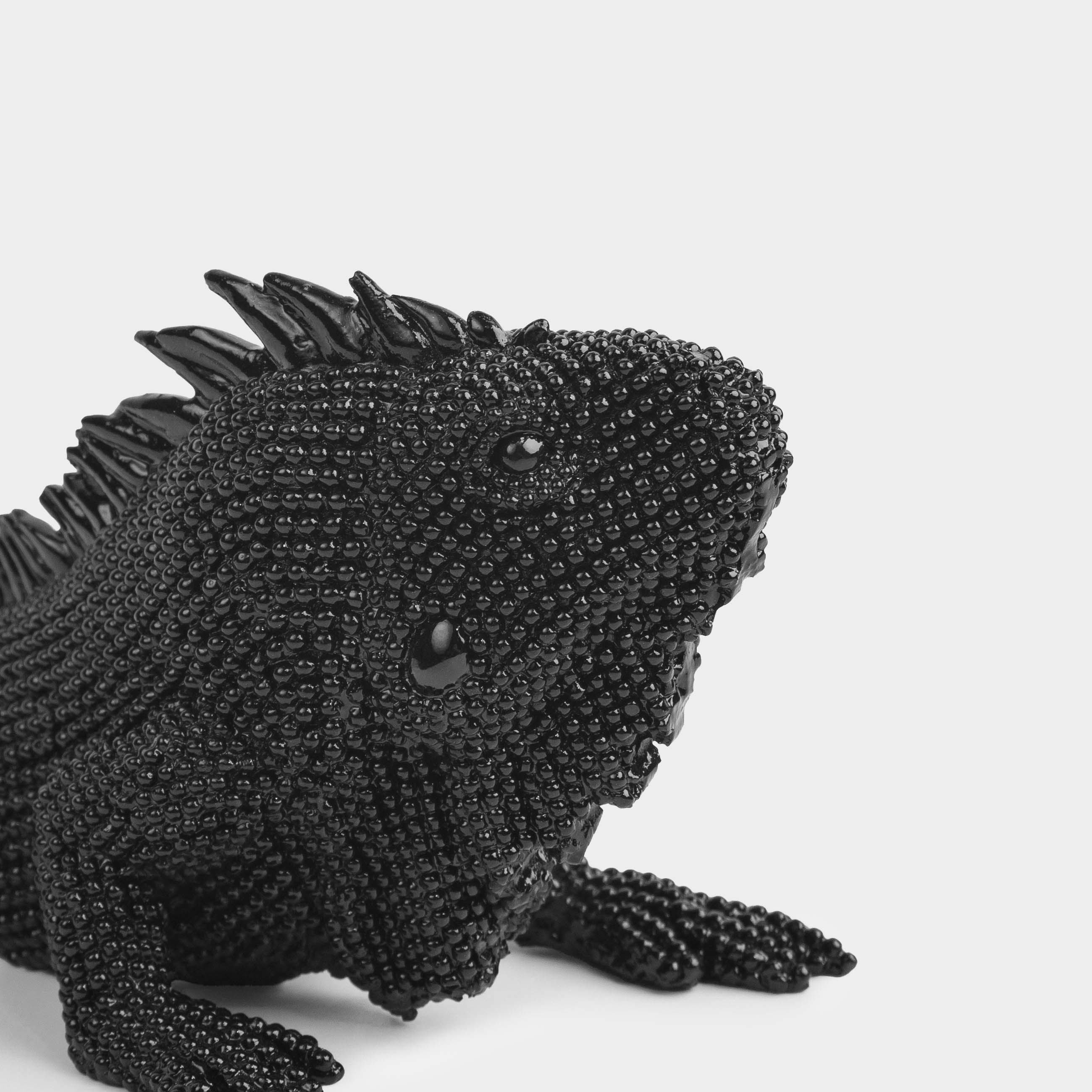 Статуэтка, 20х7 см, полирезин, черная, Игуана, Iguana, image-6