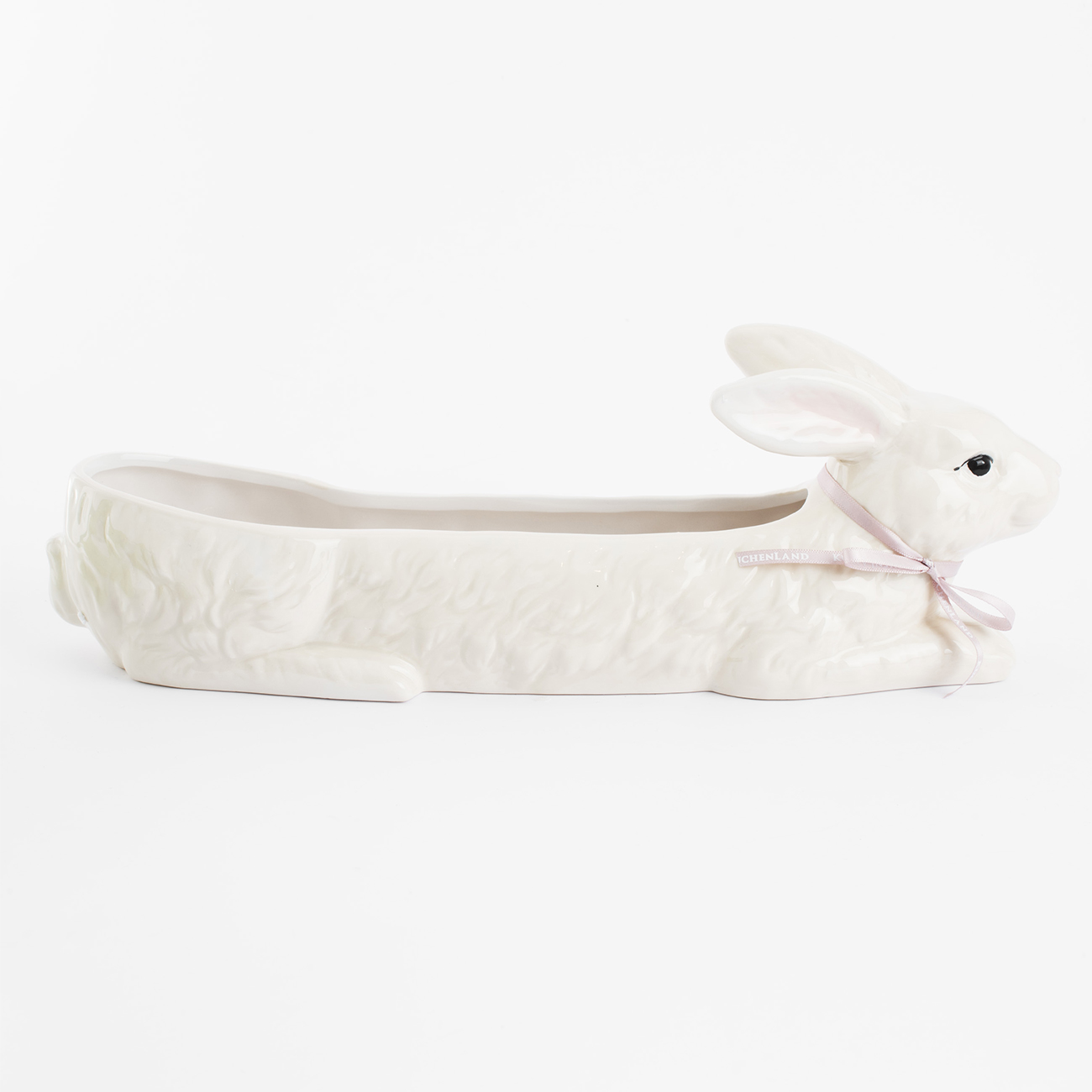 Конфетница, 34х12 см, керамика, молочная, Кролик, Natural easter изображение № 3