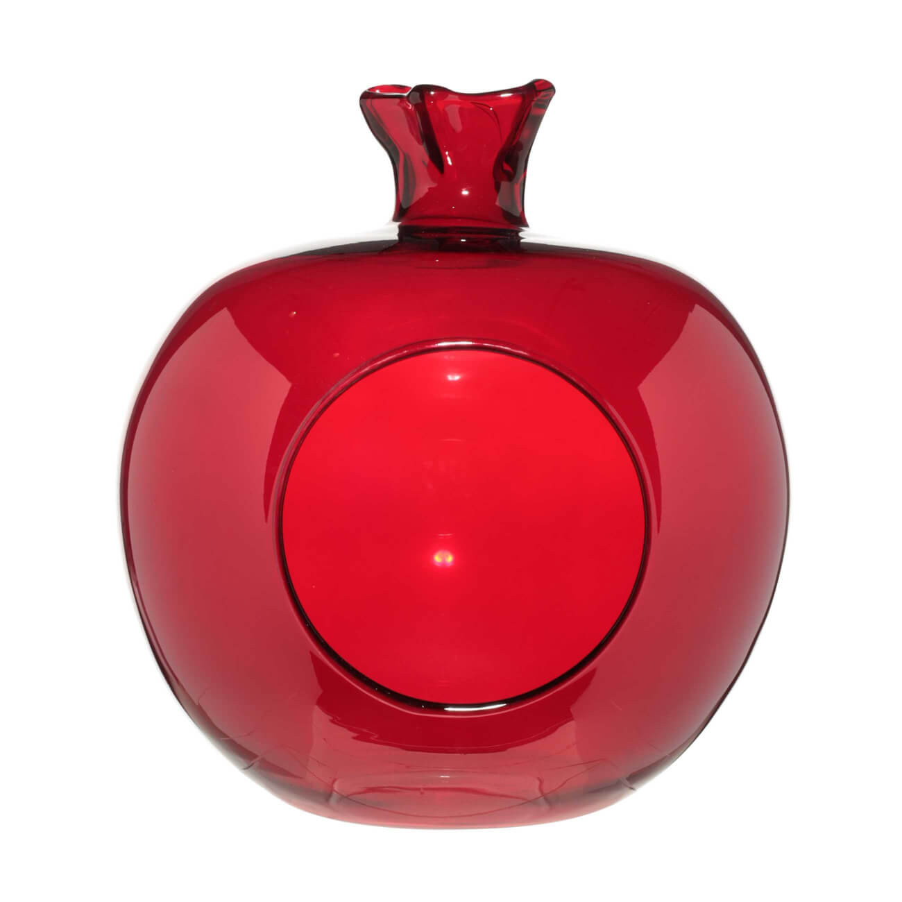 

Конфетница, 19х21 см, стекло, красная, Гранат, Clear color