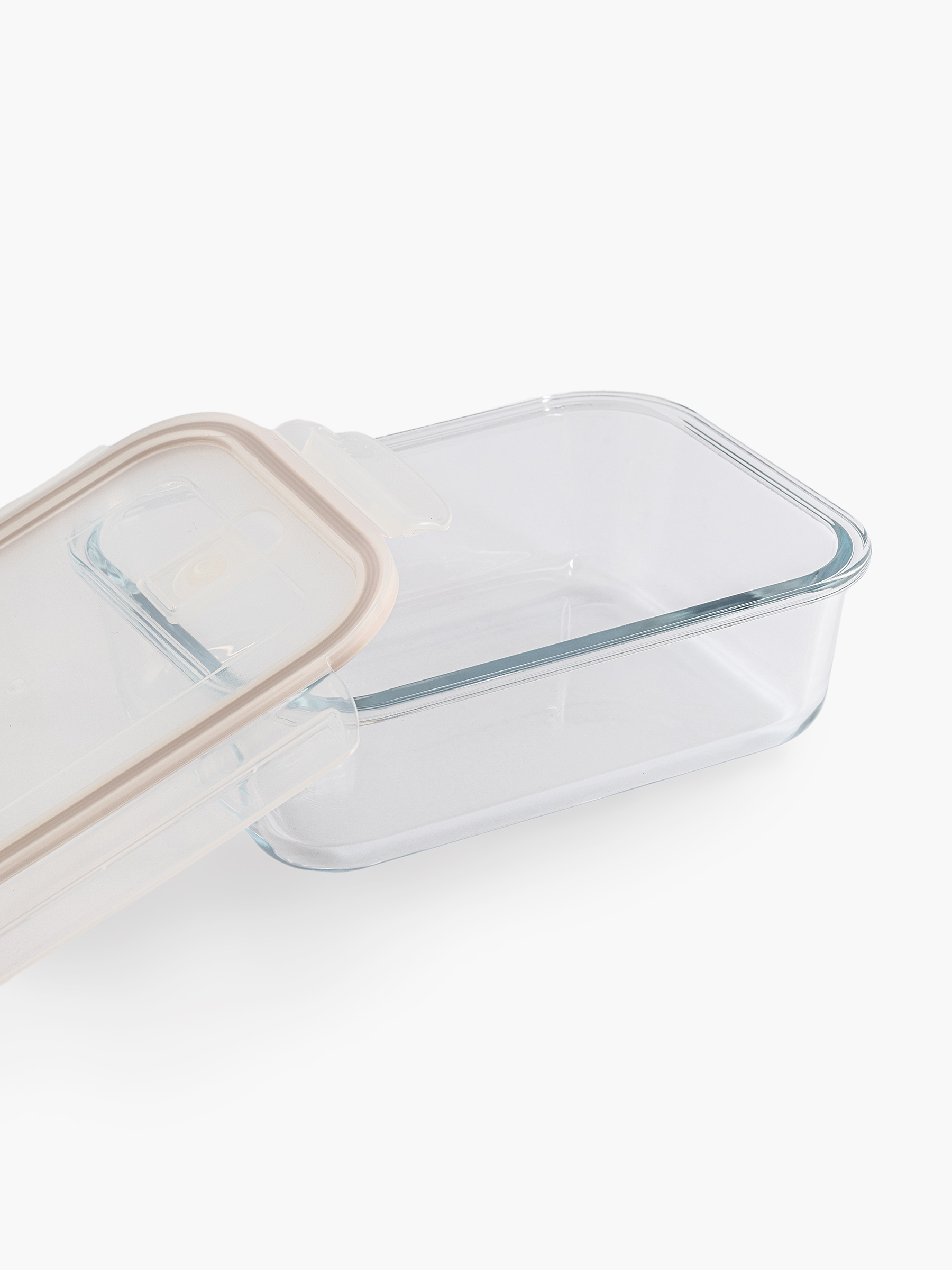 Контейнер, 1,5 л, с клипсами, с клапаном, стекло Т, прямоугольный, Soft kitchen, image-3