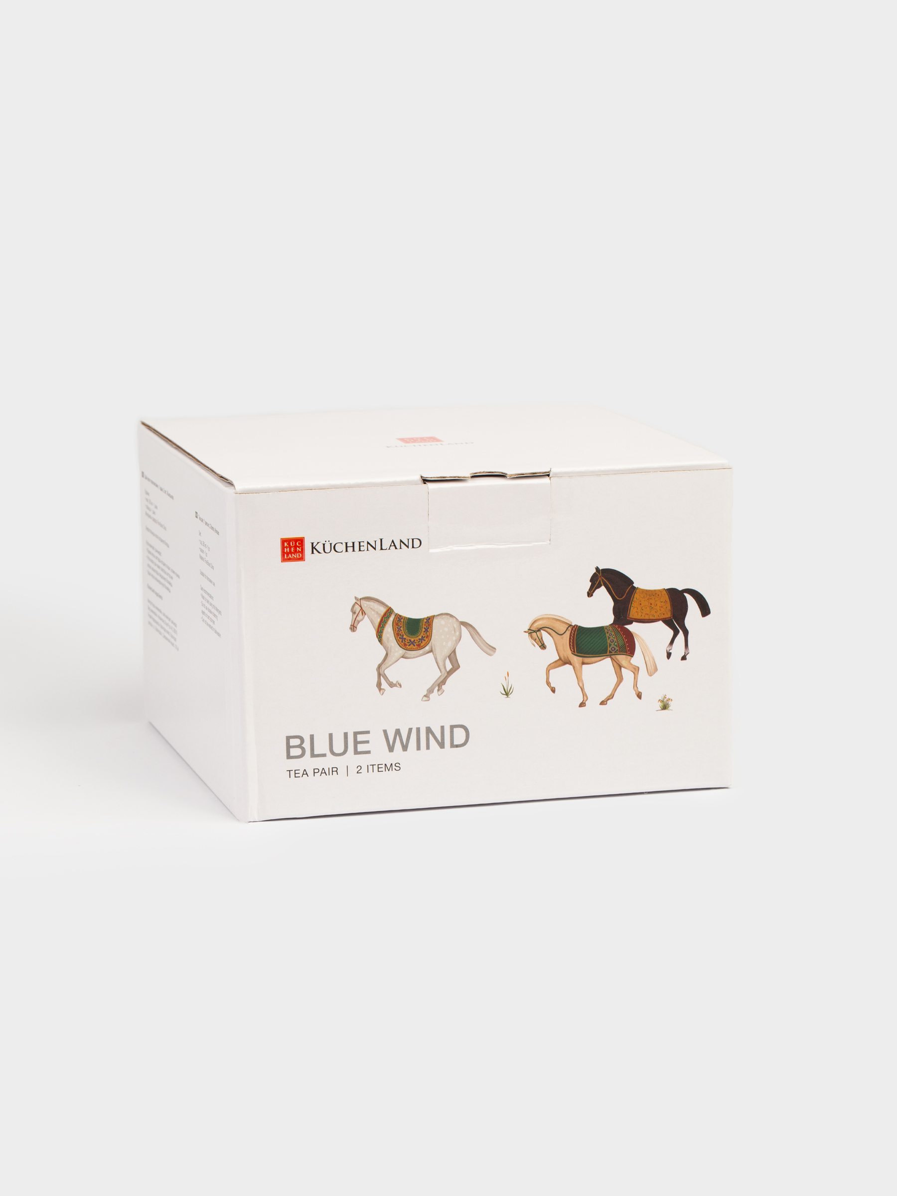 Пара чайная, 1 перс, 2 пр, 250 мл, фарфор F, зеленая, Кони, Blue wind, image-6