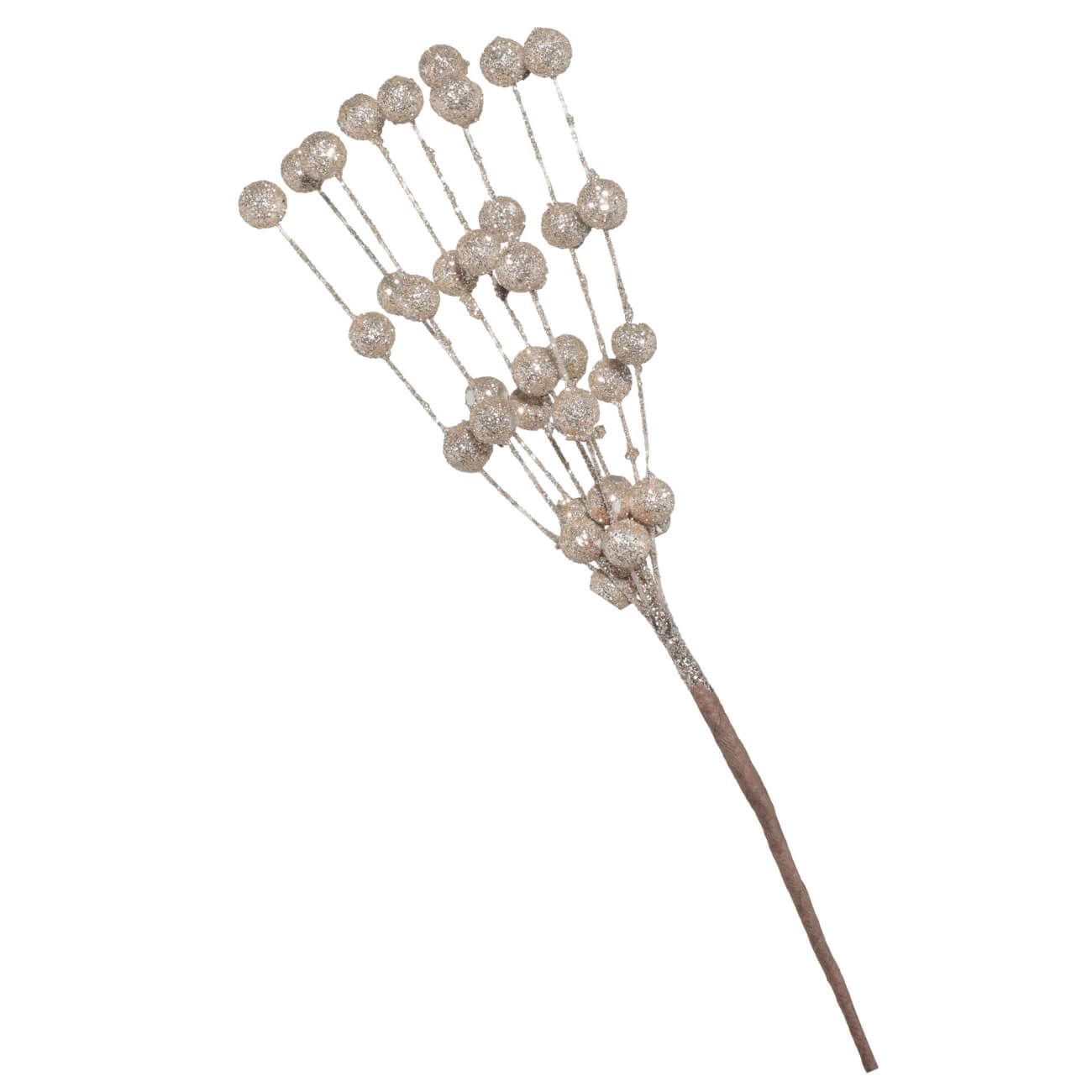 

Ветка декоративная, 23 см, пенопласт, шампань, Ягоды, Balls decor