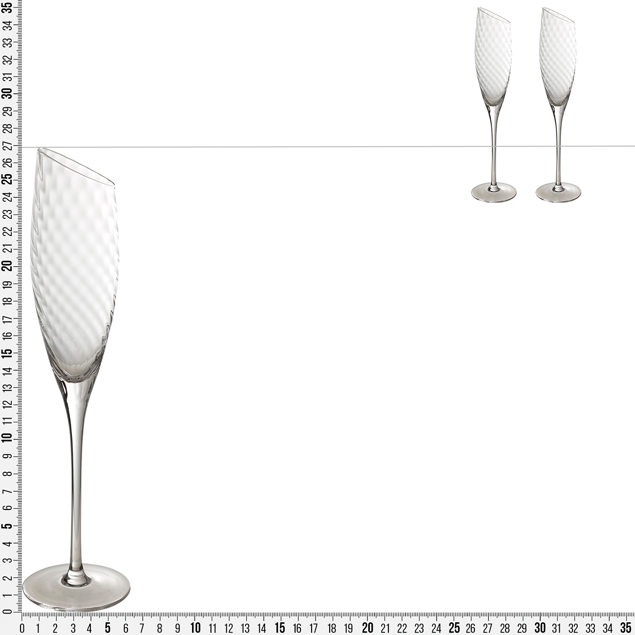 Бокал для шампанского, 170 мл, 2 шт, стекло, Charm V изображение № 3