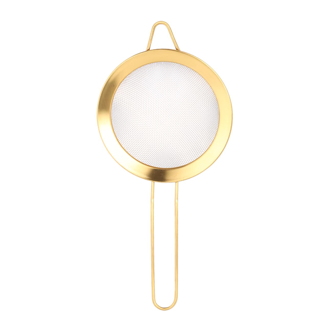 Сито, 12 см, с ручкой, сталь, золотистое, Device gold, image-1