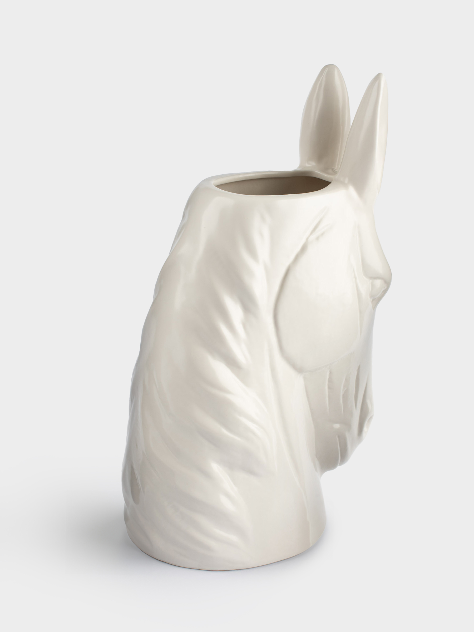 Ваза для цветов, 25 см, декоративная, фарфор P, белая, Конь, Horse white, image-3