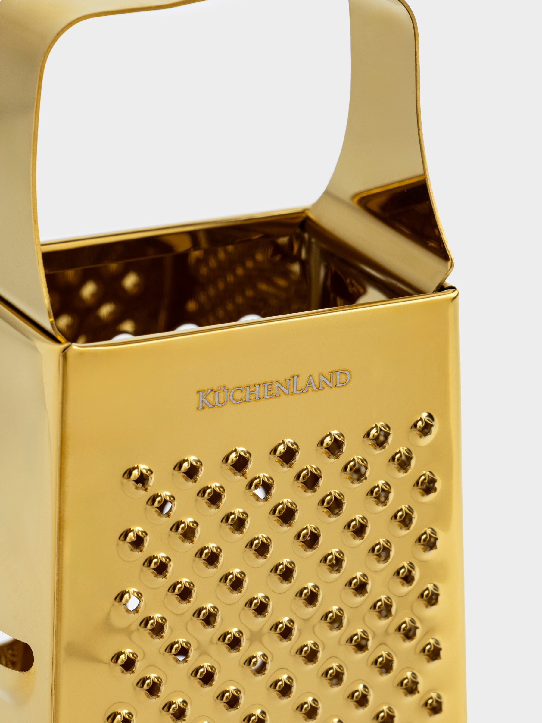 Терка, 18 см, четырехгранная, сталь, золотистая, Classic gold, image-2