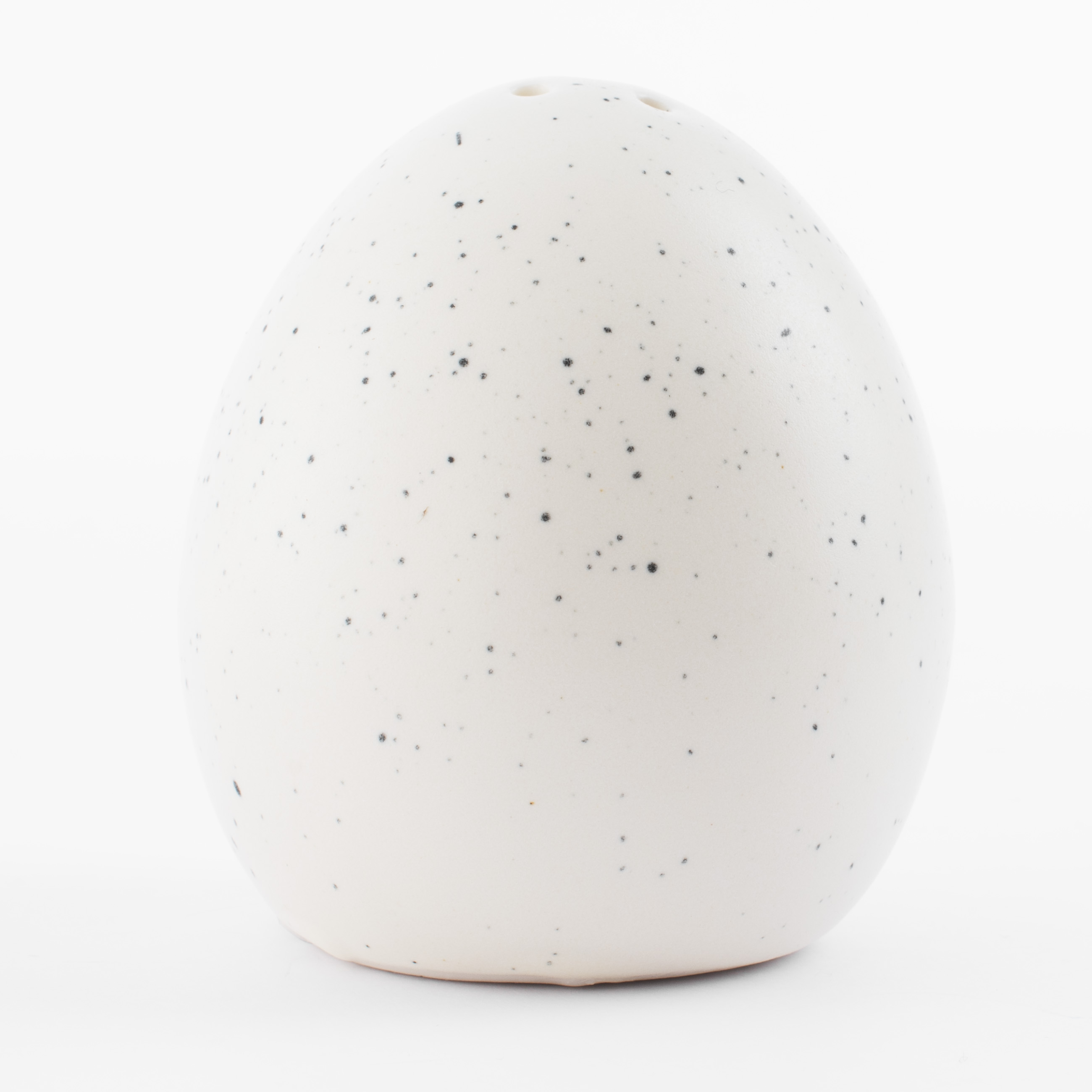 Емкость для соли или перца, 6 см, фарфор P, молочная, в крапинку, Яйцо, Natural Easter изображение № 2