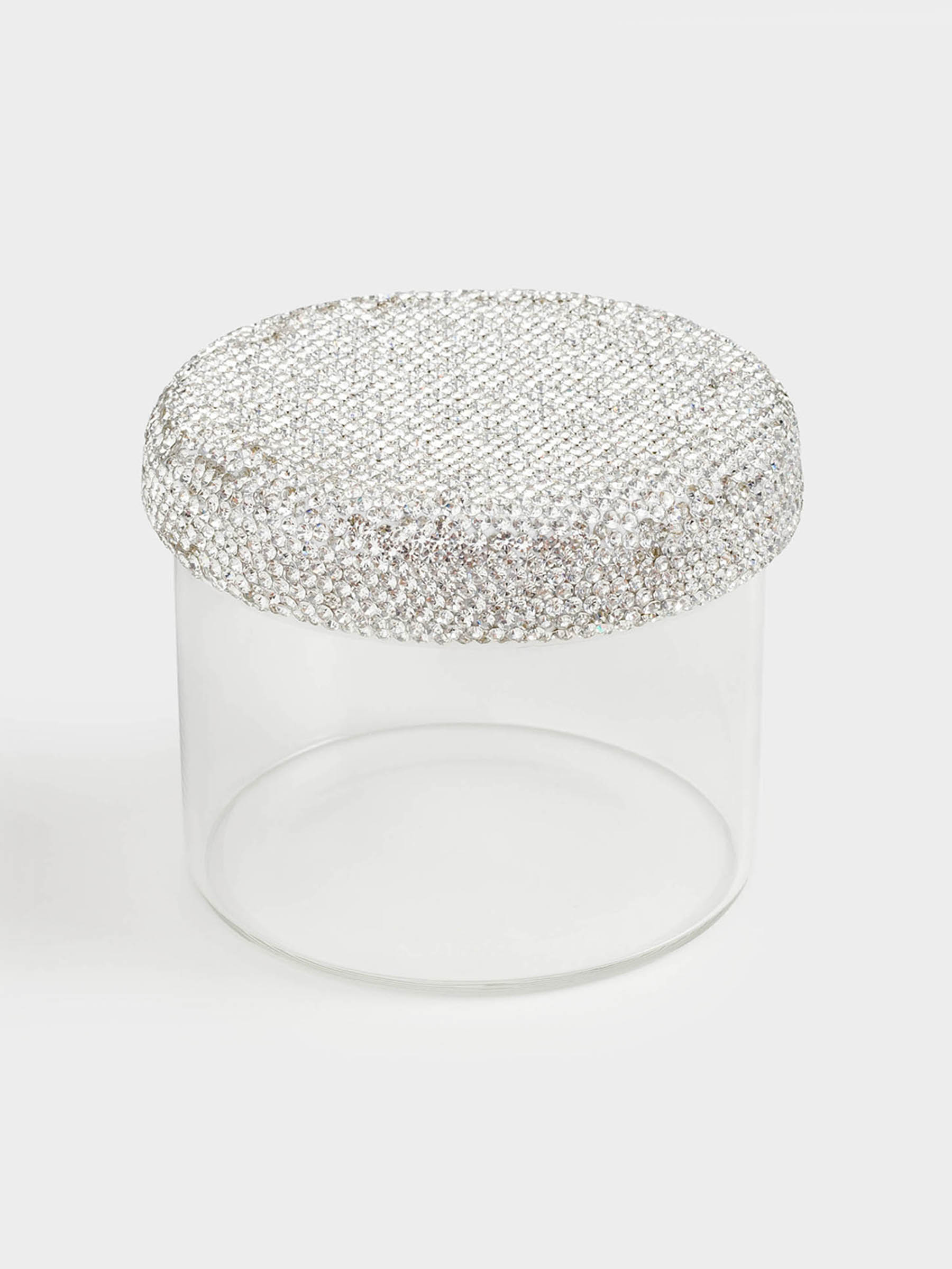 Емкость для хранения, 10х9 см, 450 мл, стекло Б/стразы, Crystal shine, image-1