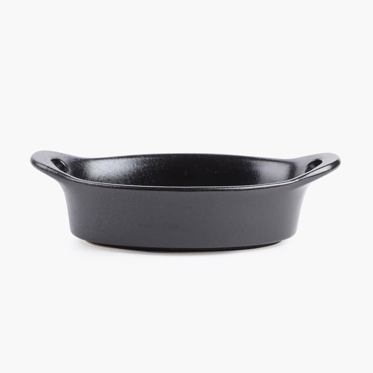 

Форма для запекания, 20х11 см, керамика, овальная, черная, Authentic