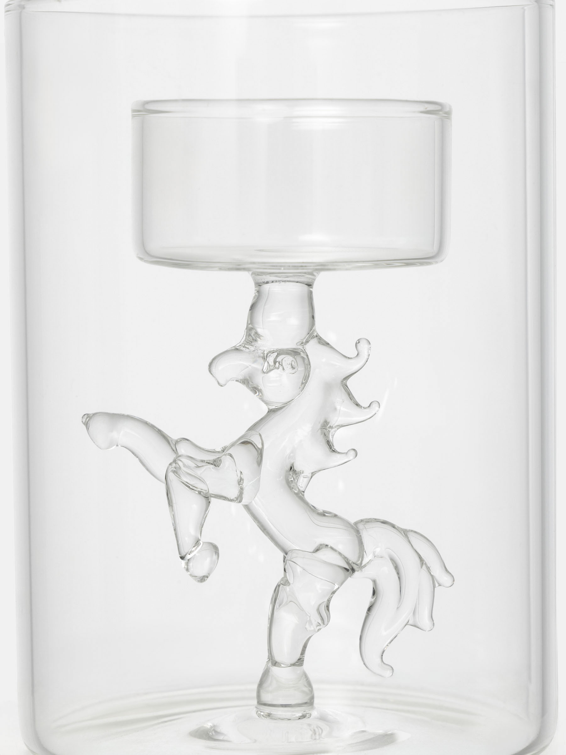 Подсвечник, 11 см, для чайной свечи, стекло Б, Конь, Decor candle, image-2