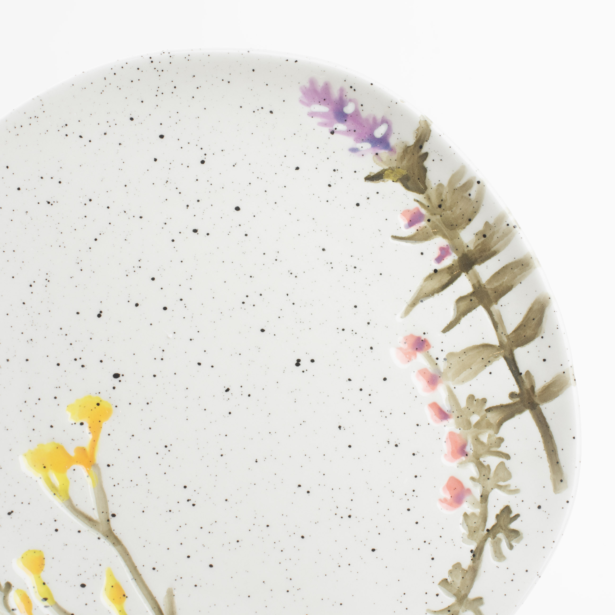 Тарелка десертная, 20 см, керамика, молочная, в крапинку, Полевые цветы, Meadow speckled изображение № 4
