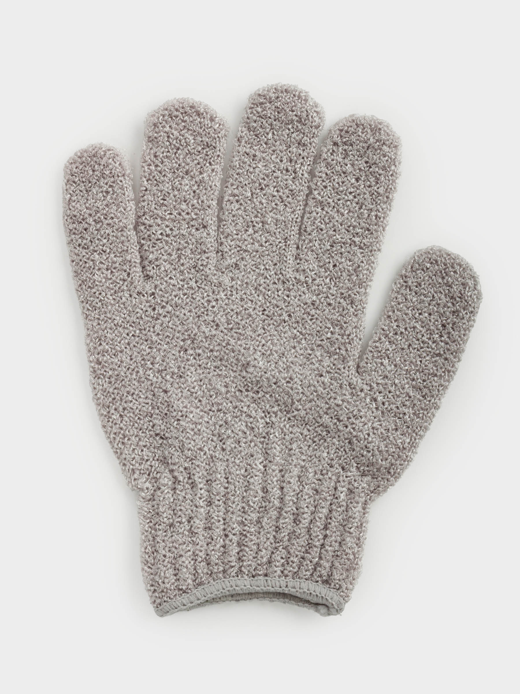 Перчатка для мытья тела, 19 см, 2 шт, нейлон, серая, Gentle spa, image-1