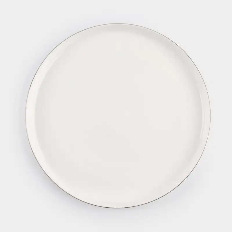 Тарелка обеденная, 26 см, фарфор F, белая, Ideal silver ,image-0