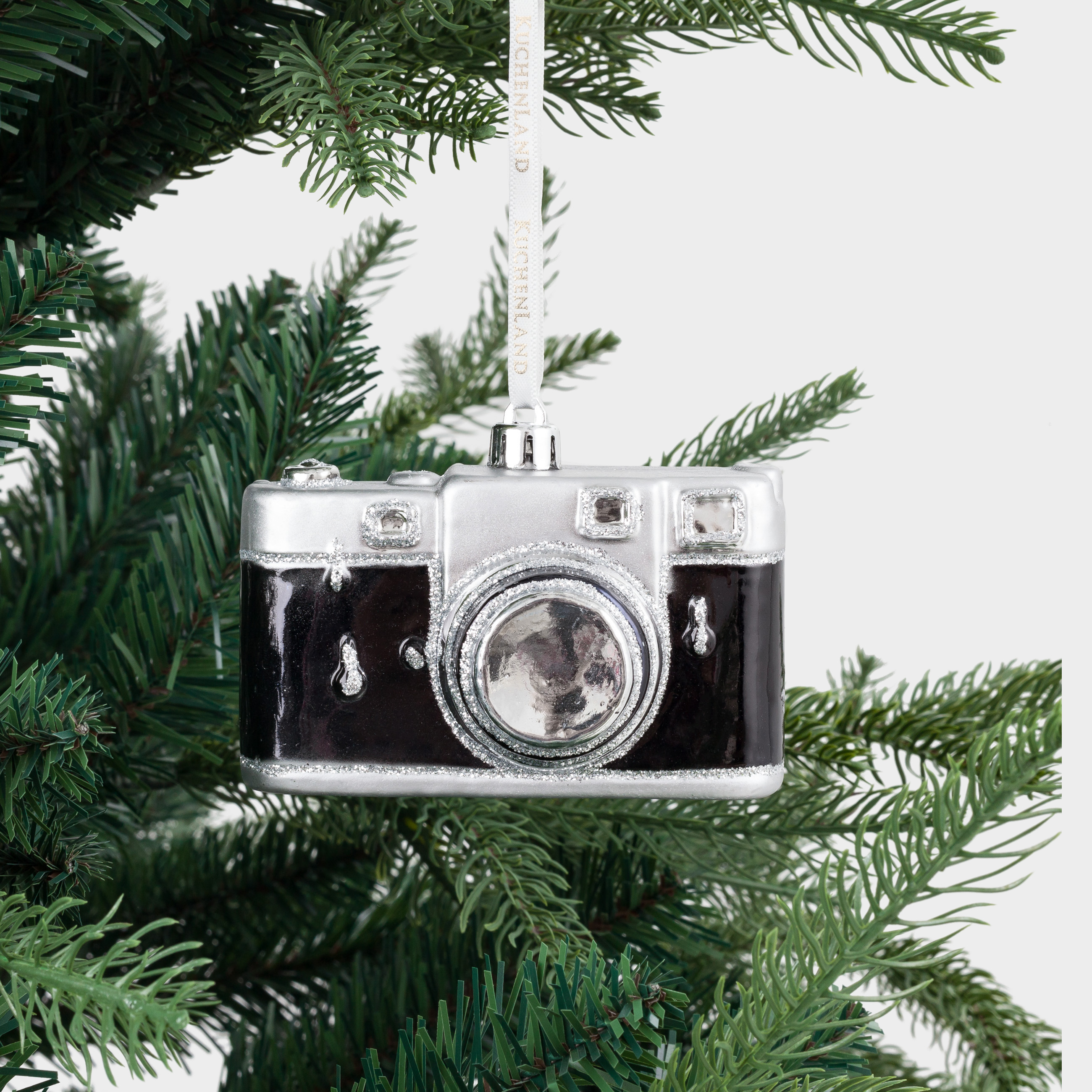 Игрушка елочная, 10х6 см, пластик, черная, Фотоаппарат, Figure christmas, image-2