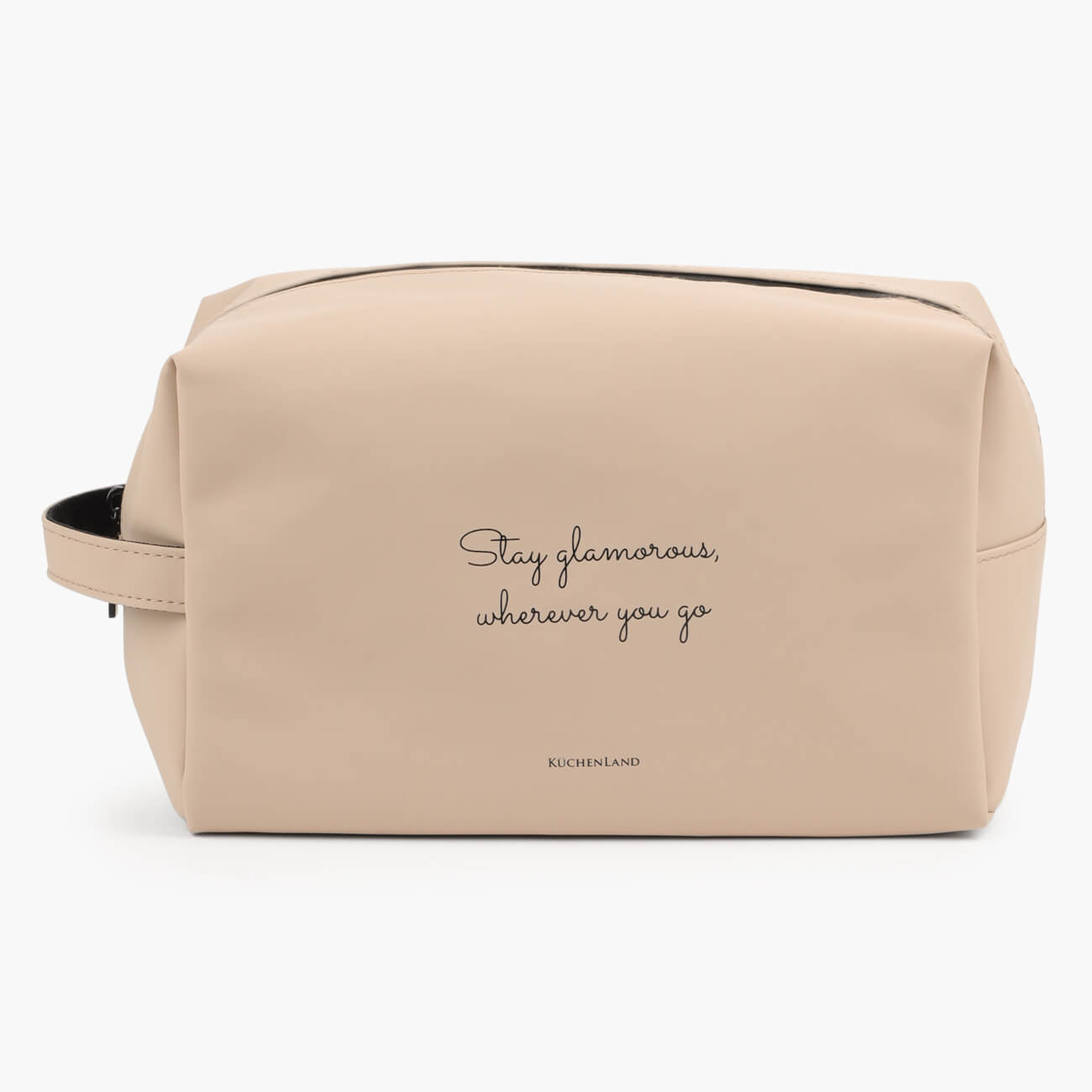 

Косметичка, 25х15 см, полиуретан, бежевая, Beauty soft