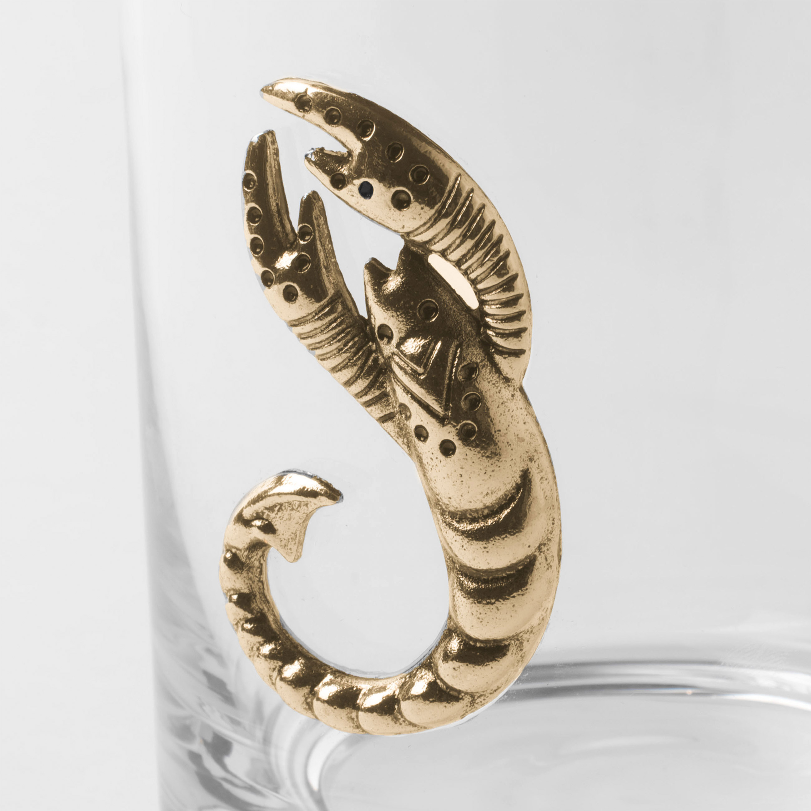 Стакан для виски, 340 мл, стекло/металл, золотистый, Скорпион, Zodiac изображение № 5