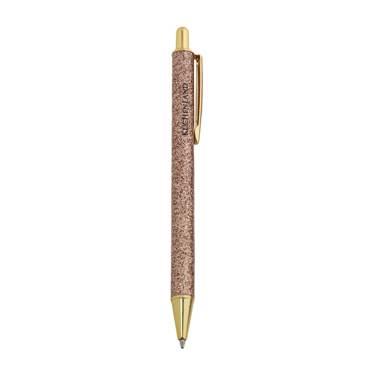 

Ручка шариковая, 14 см, сталь, шампань, с блестками, Draw sparkle