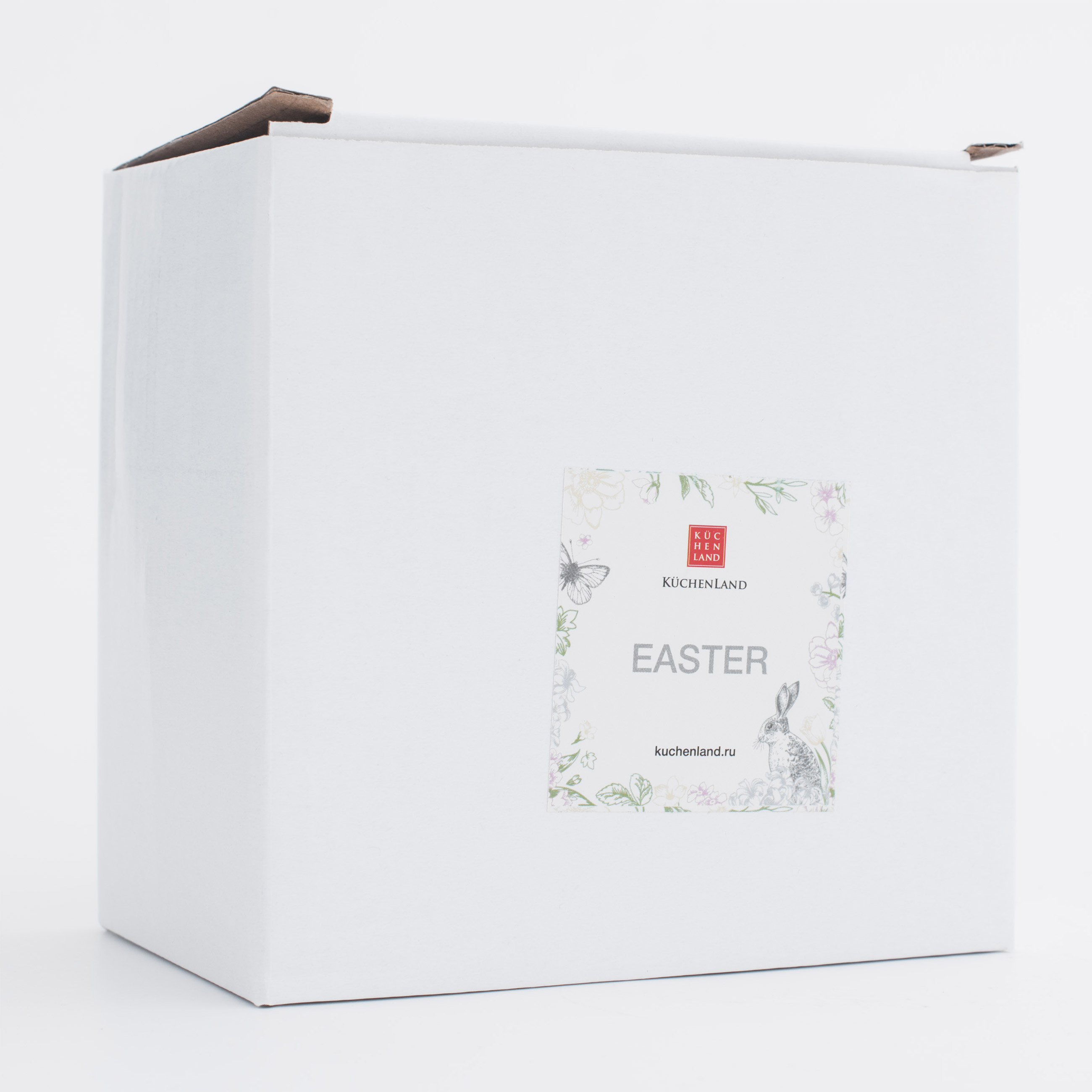 Пиала, 13х4 см, керамика, белая, Кролик и цветы, Easter изображение № 5