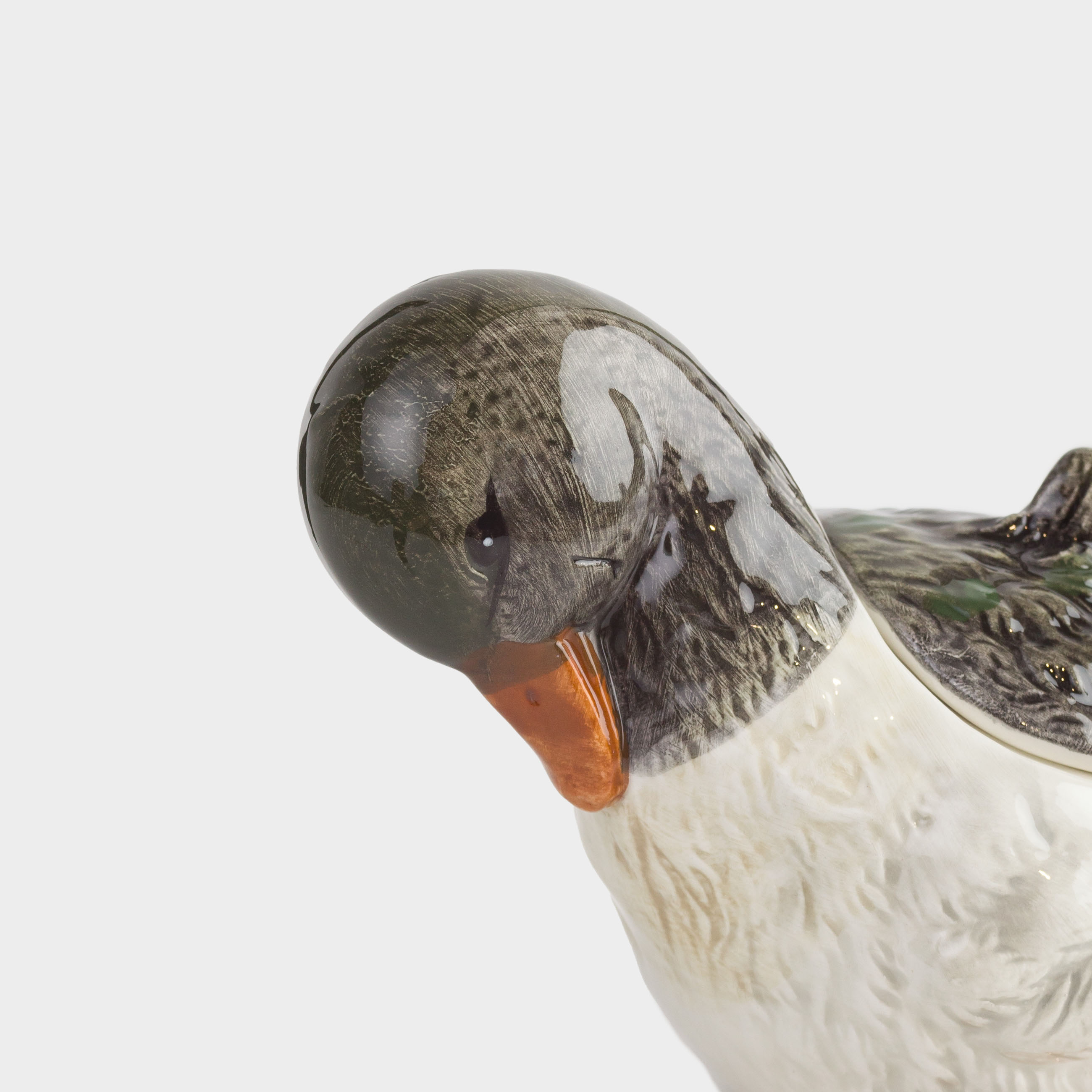 Сахарница, 10 см, 220 мл, с ложкой, керамика, Утенок, Duck, image-3