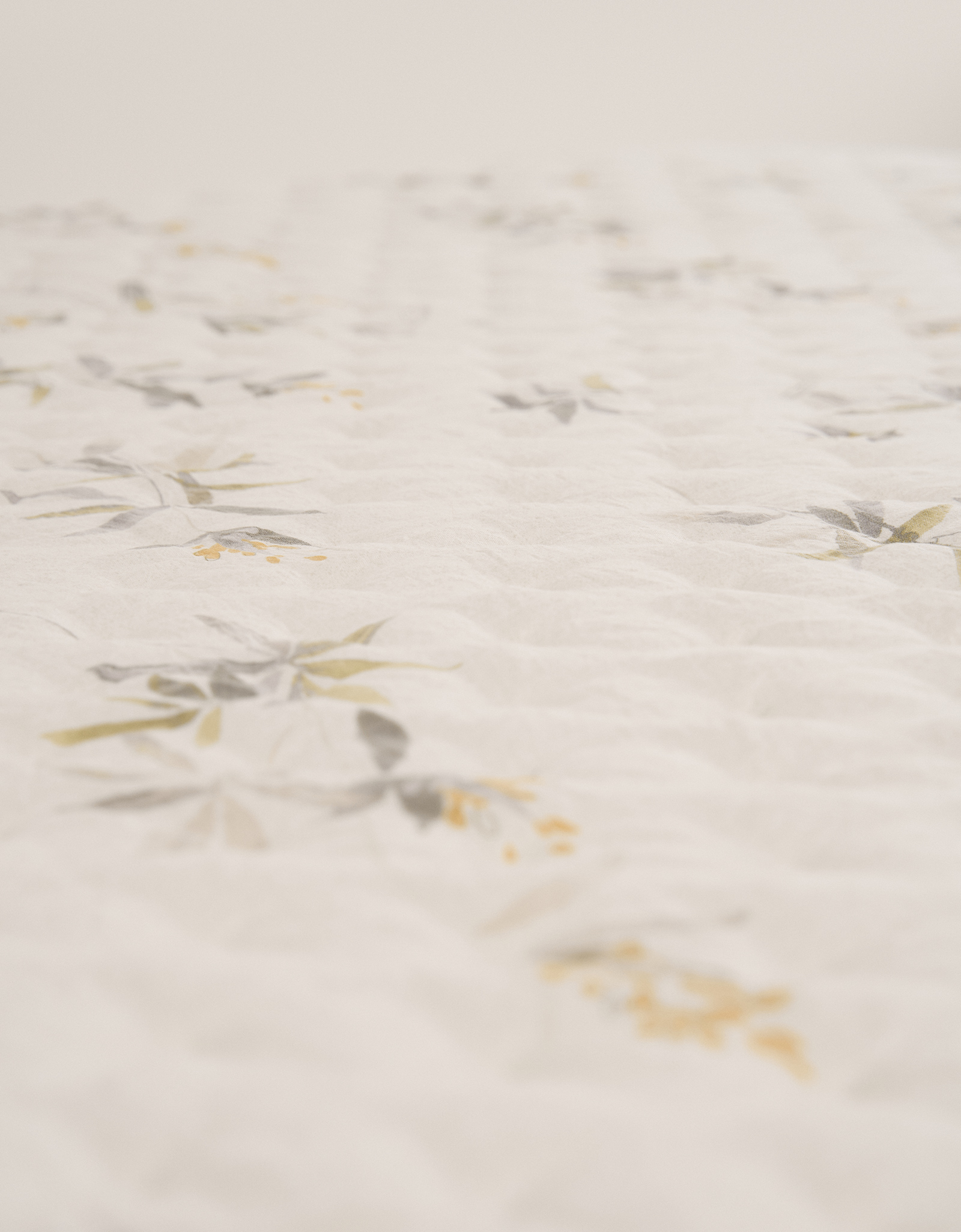 Покрывало, 220х240 см, стеганое, двустороннее, микрофибра, песочно-зеленое, Цветы, Stitch, image-3