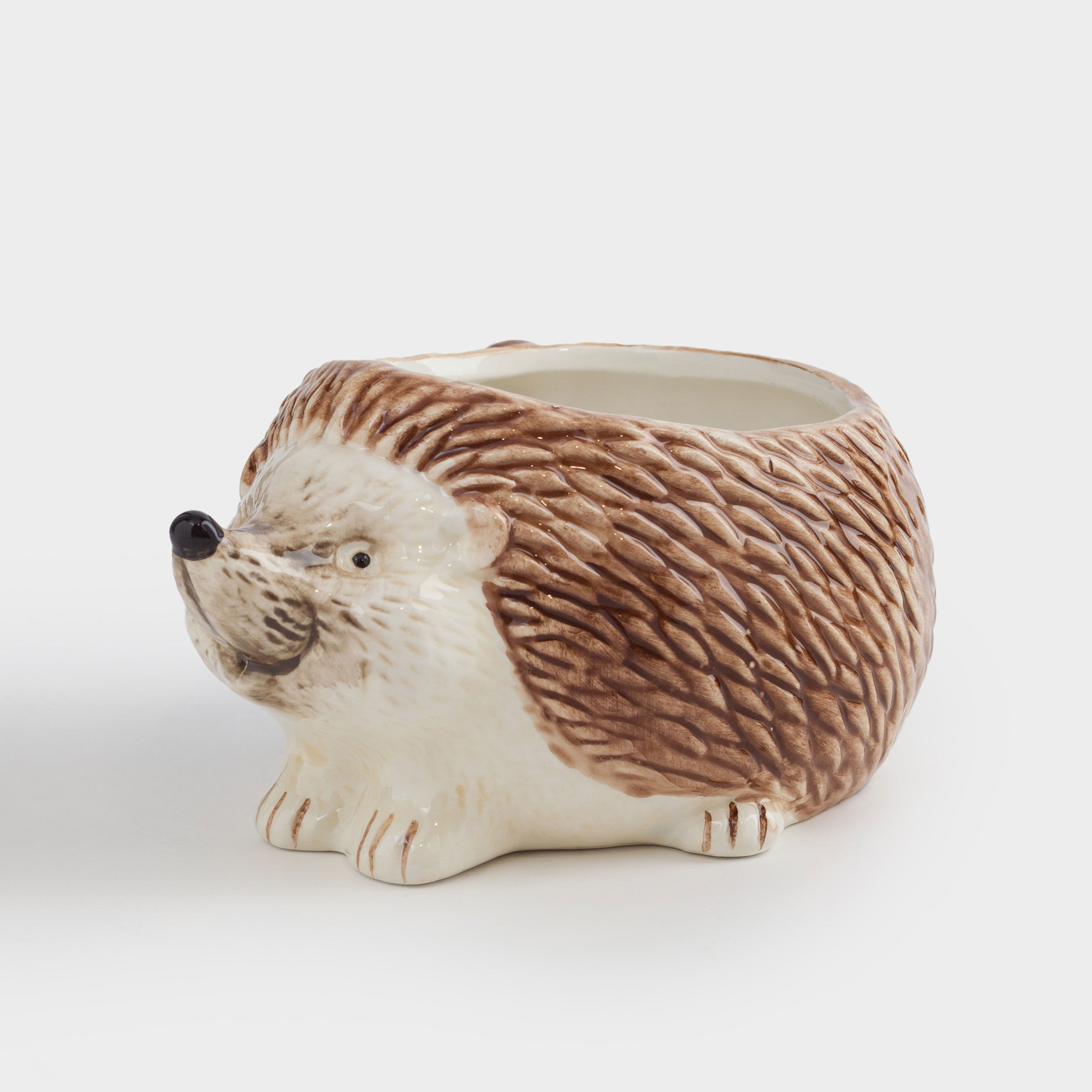 Конфетница 17х13 см керамика коричневая Еж с желудем Forest symphony 1490₽