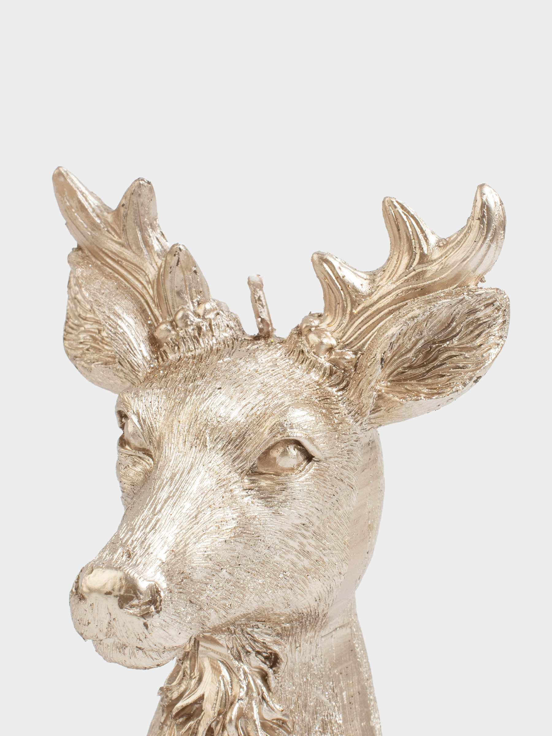 Свеча, 9х12 см, золотистая, Олень, Deer candle, image-4