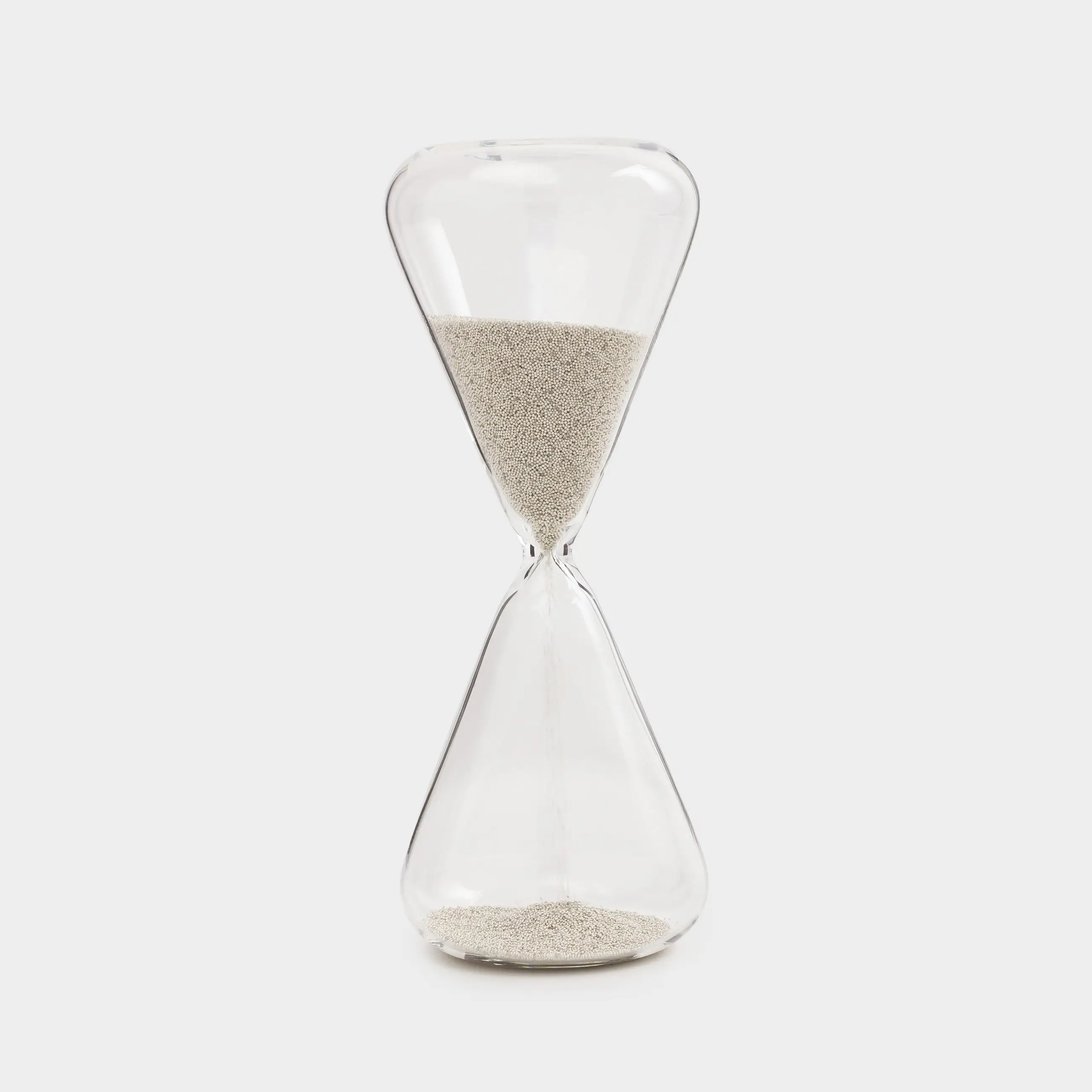 Часы песочные, 16 см, 2 минуты, стекло, серебристые, Sand time, image-0