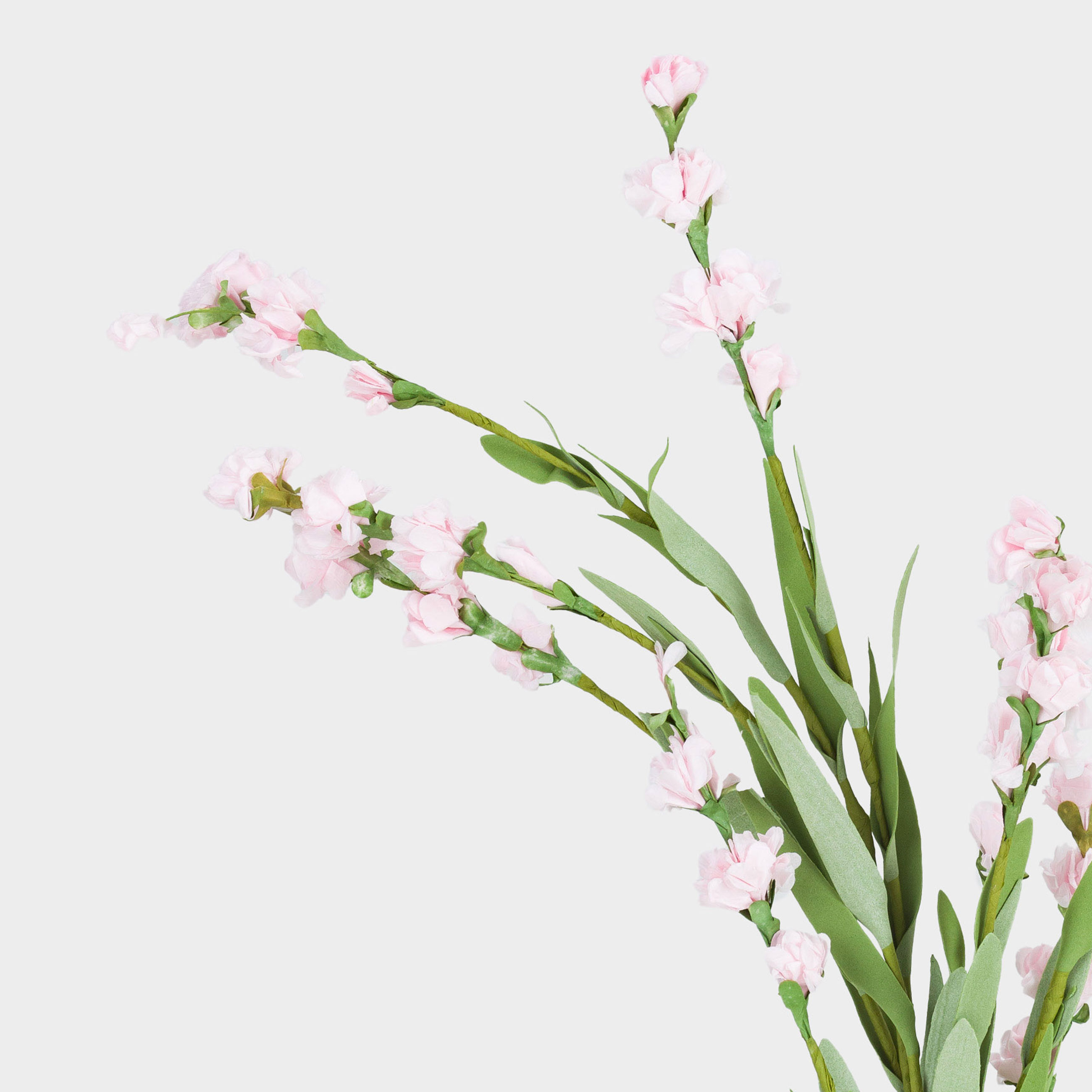 Ветка декоративная, 78 см, бумага/пенопласт, Розовые ландыши, Flower garden