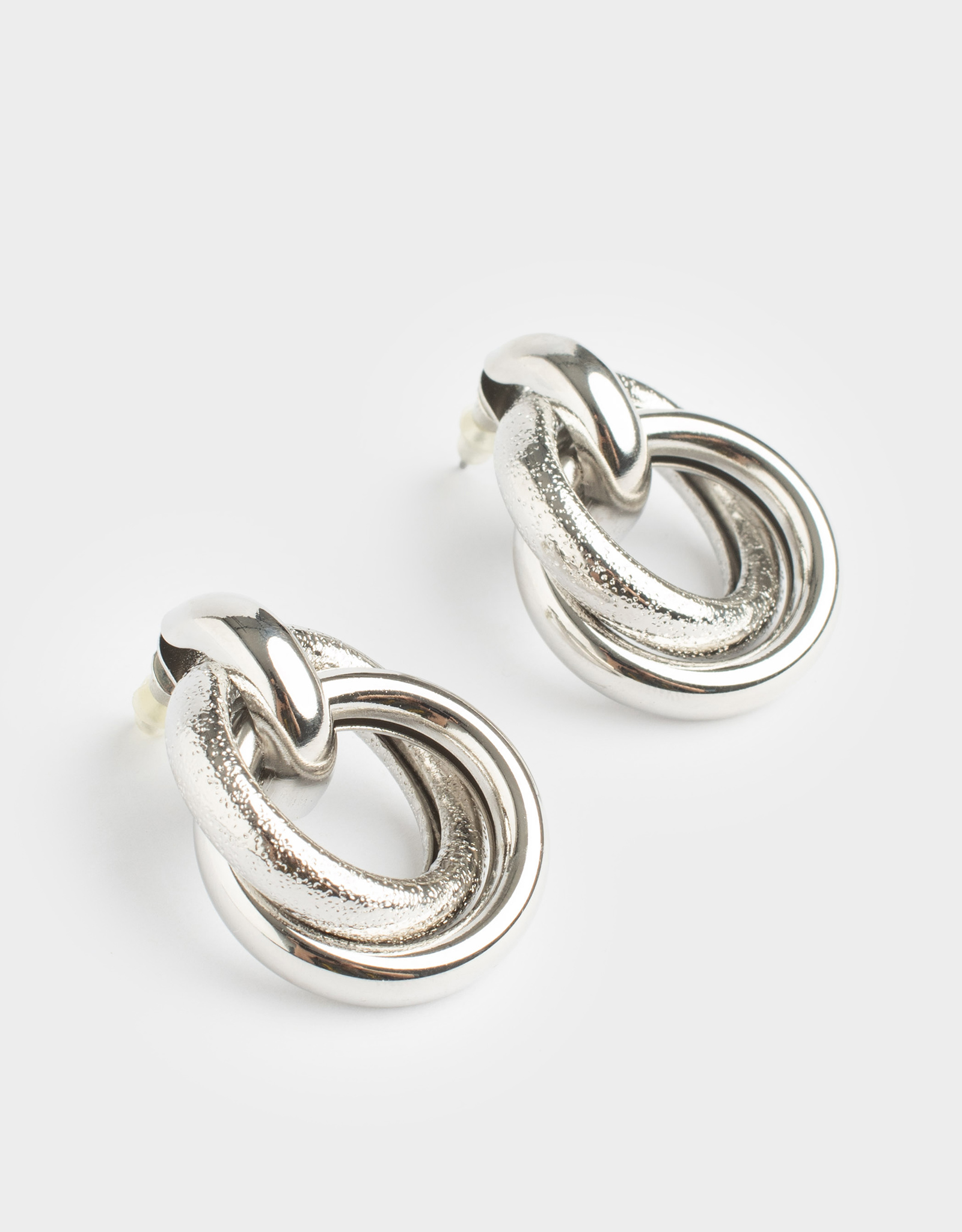 Серьги-пусеты, 3 см, 2 шт, металл, серебристые, Jewelry, image-2