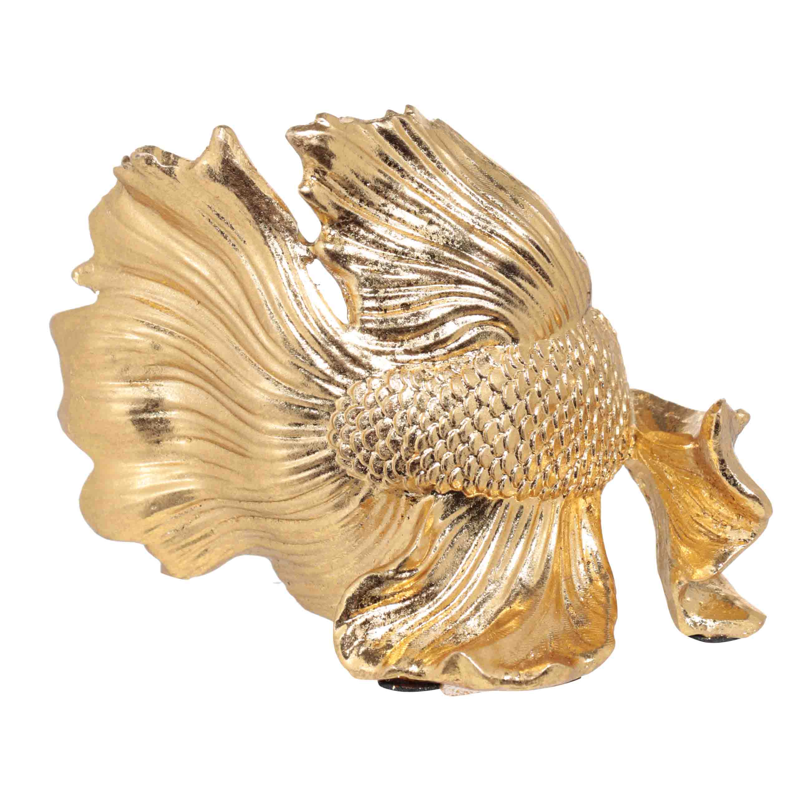 Статуэтка, 10 см, полирезин, золотистая, Рыбка, Goldfish изображение № 2