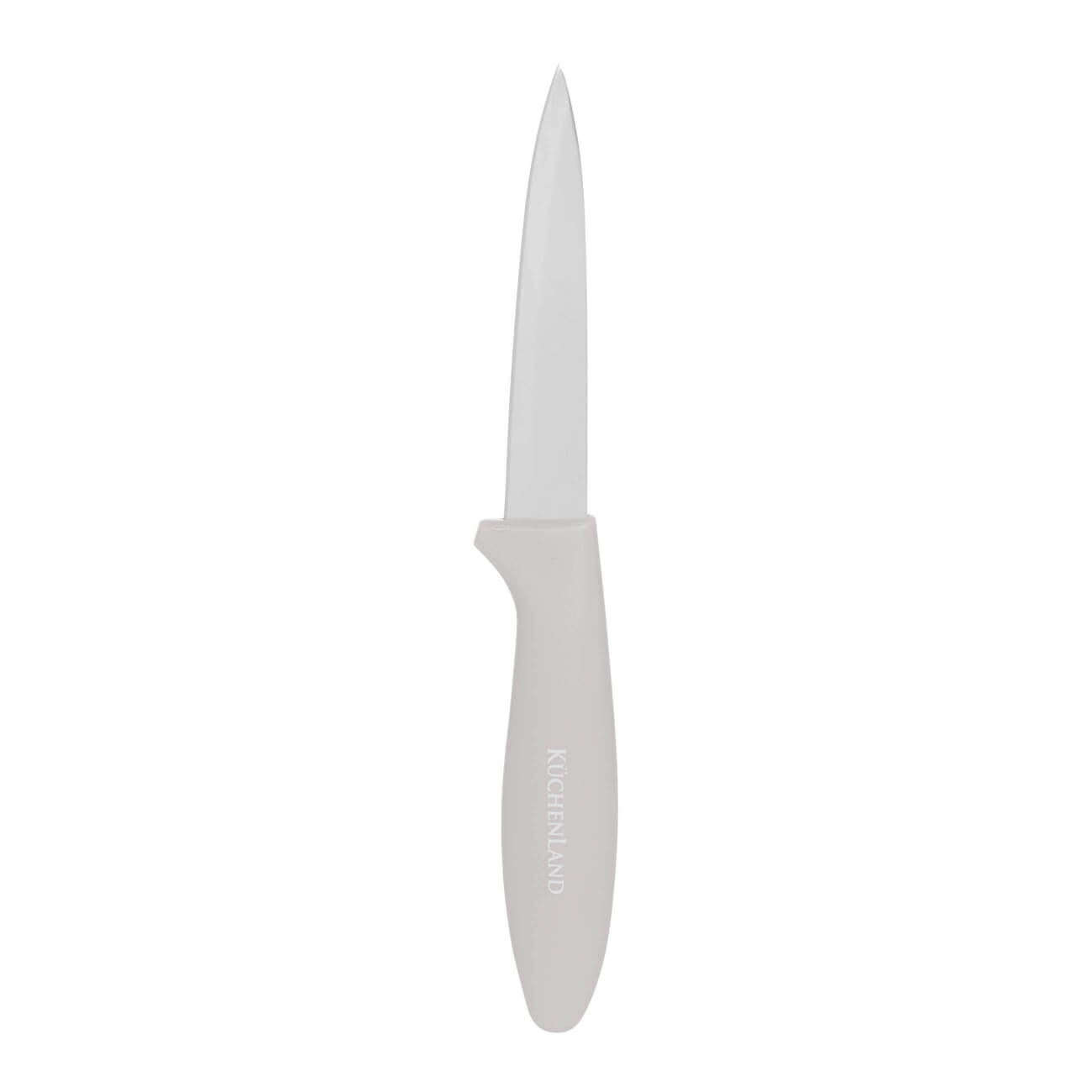 Нож для чистки овощей, 9 см, сталь/пластик, серо-коричневый, Regular kuchenland нож для чистки овощей 10 см сталь пластик select