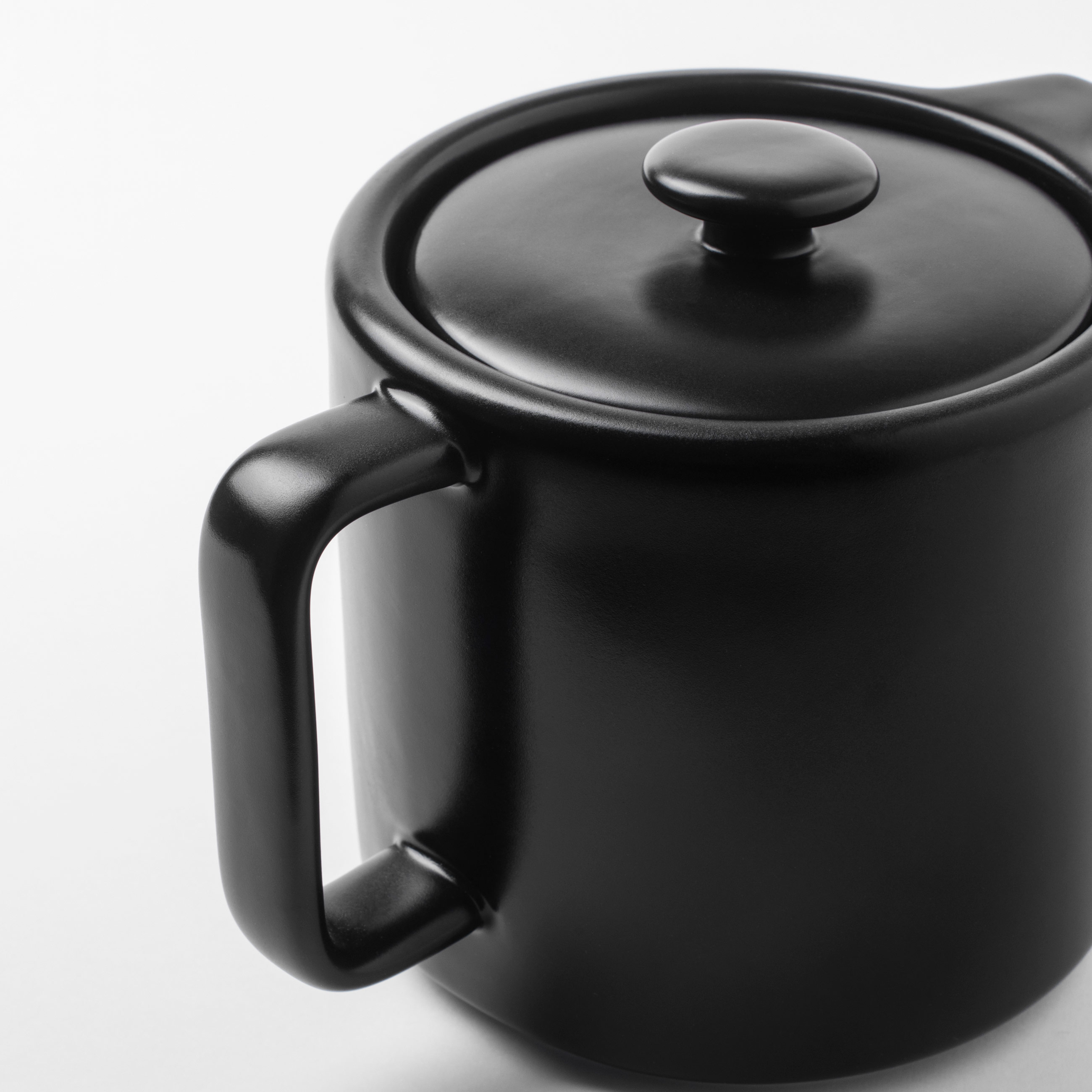 Чайник заварочный, 1,1 л, фарфор Р, черный, Matte black изображение № 5