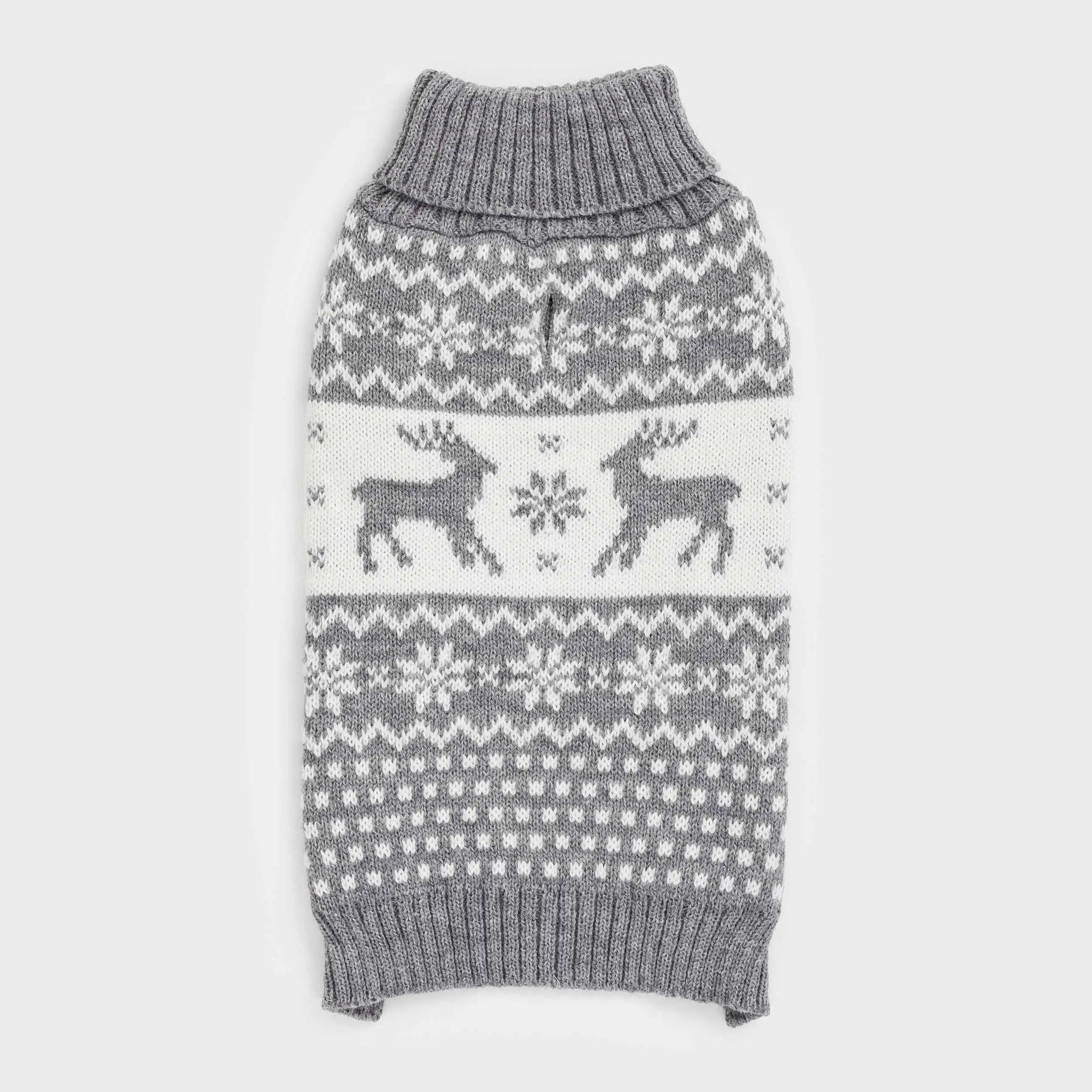 Свитер для животных,  акрил, серо-белый, Рождественский узор, Fashion pet, image-0