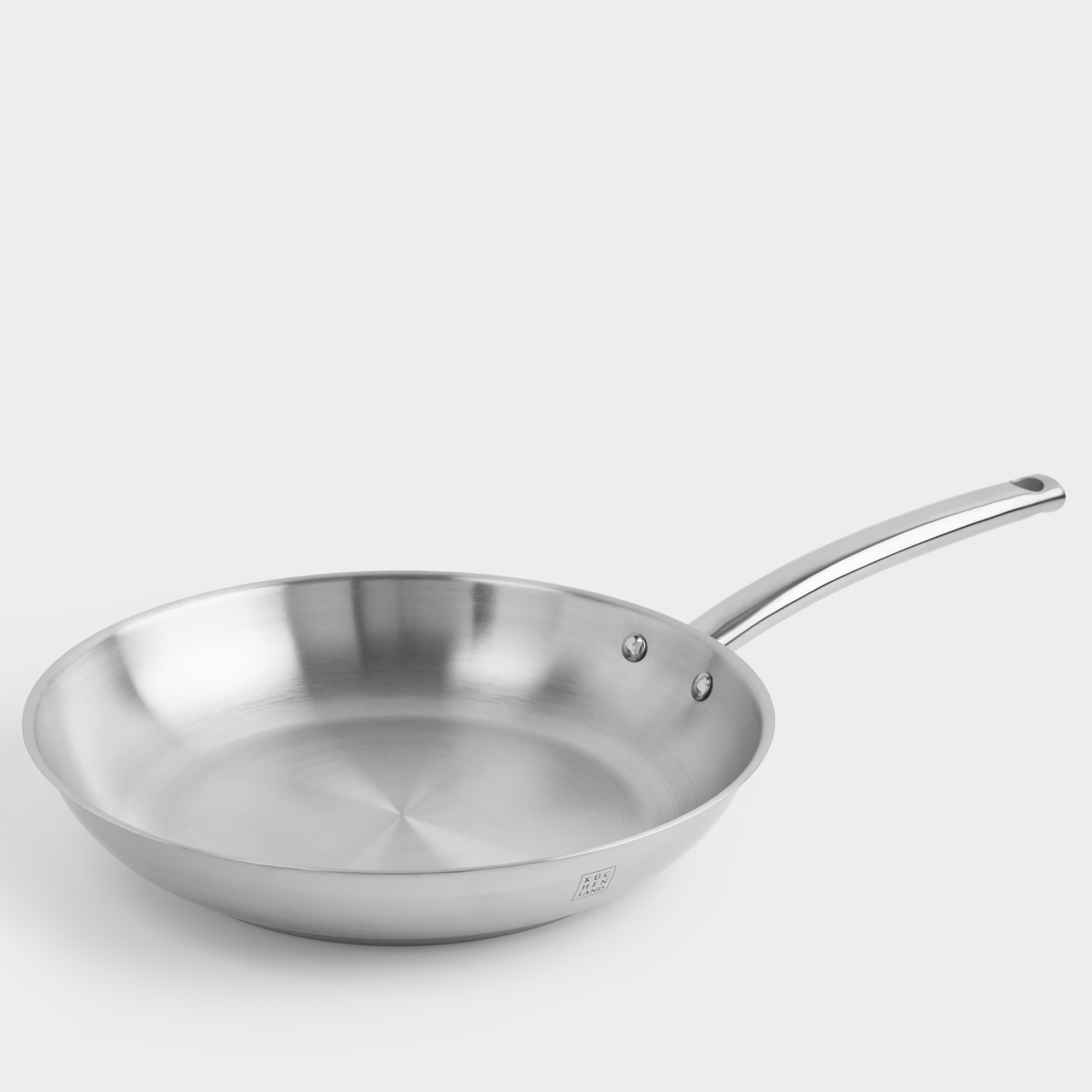 Kuchenland Сковорода 28 см сталь Silver Stone 5490₽