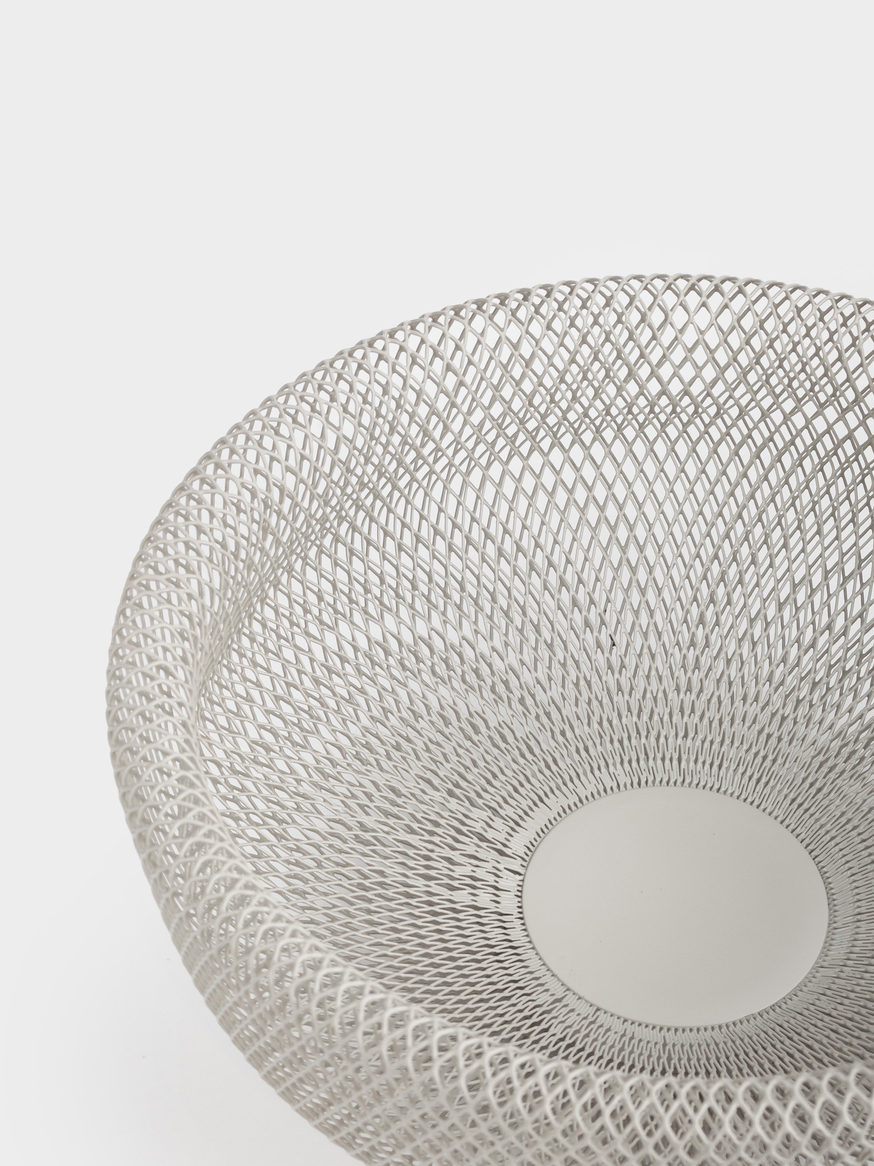 Корзина для фруктов, 29 см, металл, серо-бежевая, Сетка, Dainty twin, image-3